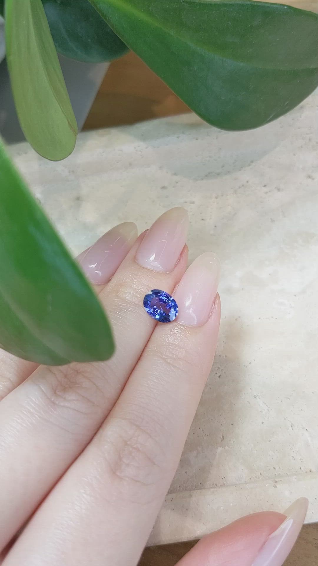 1.64 Ct. Blue Sapphire from Ceylon (Sri Lanka) Size Video