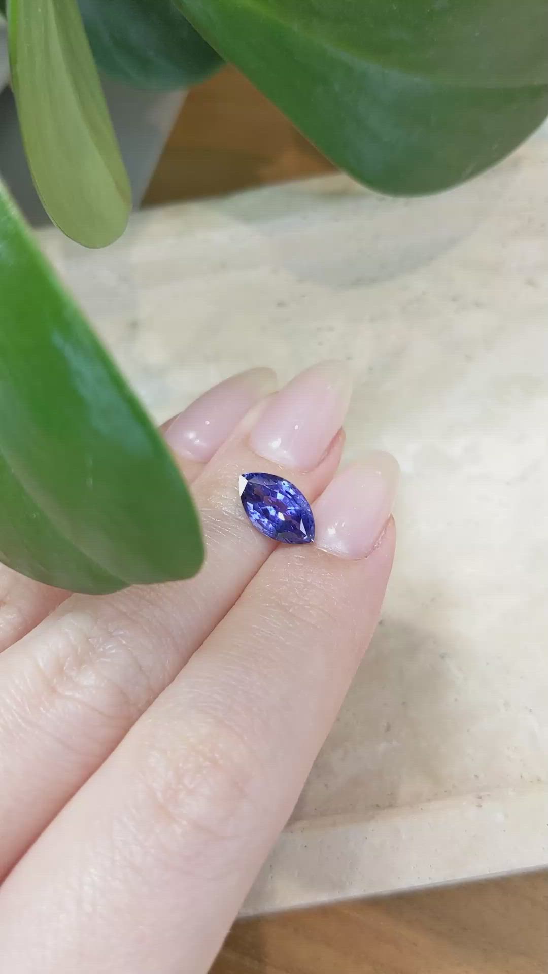 2.90 Ct. Blue Sapphire from Ceylon (Sri Lanka) Size Video