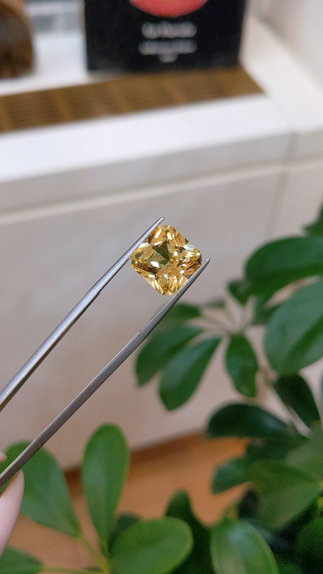 6.99 Ct. Yellow Sapphire from Ceylon (Sri Lanka) Size Video