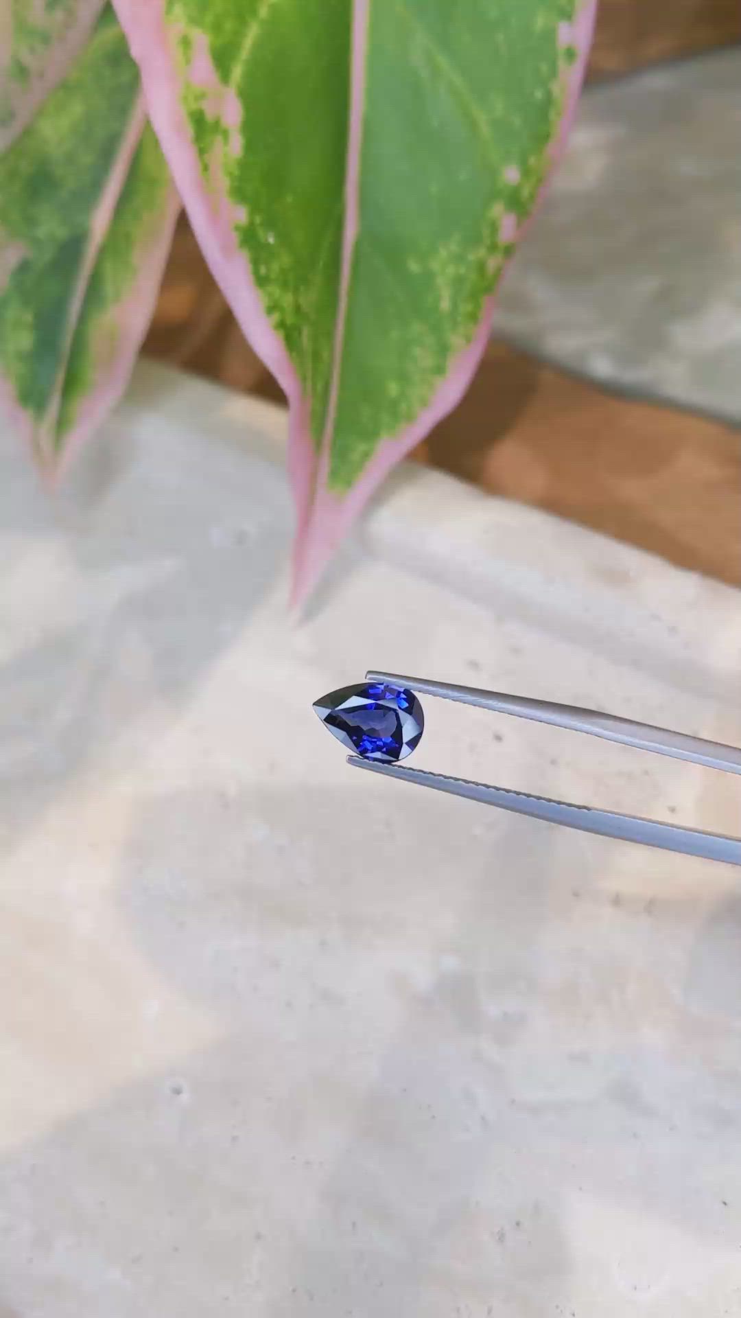 1.68 Ct. Blue Sapphire from Ceylon (Sri Lanka) Size Video