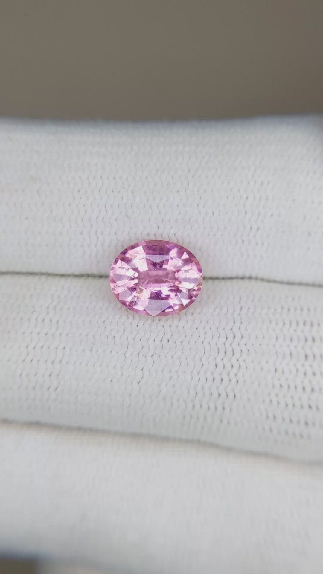 2.00 Ct. Pink Sapphire from Ceylon (Sri Lanka) Size Video