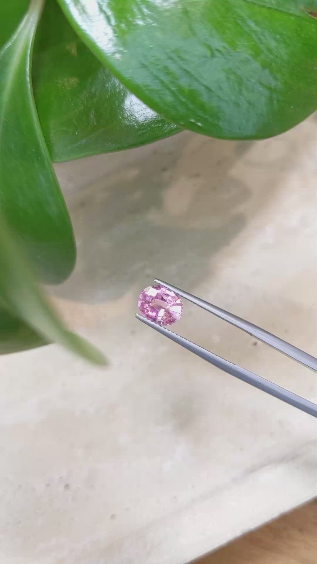 2.00 Ct. Pink Sapphire from Ceylon (Sri Lanka) Size Video