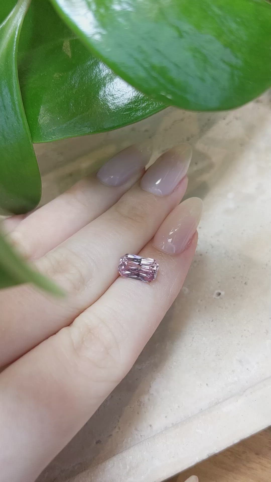 2.50 Ct. Pink Sapphire from Ceylon (Sri Lanka) Size Video