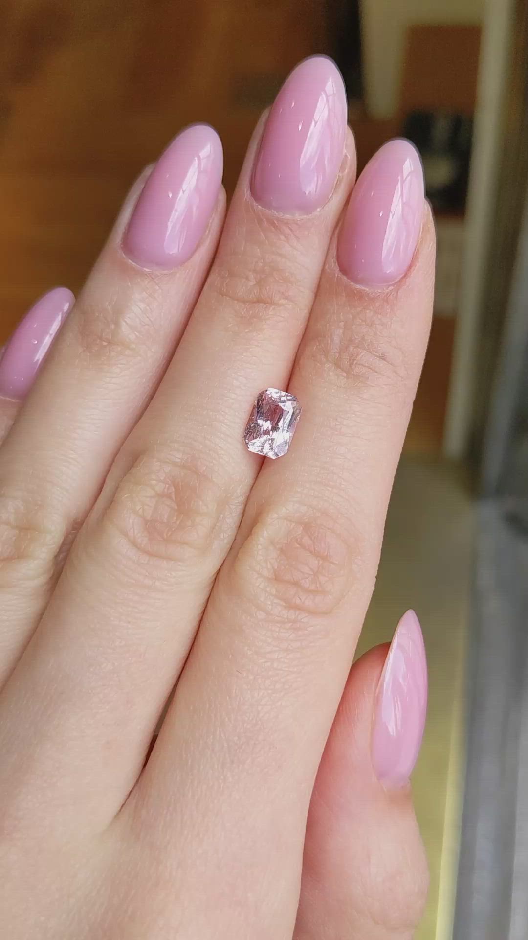 1.94 Ct. Pink Sapphire from Ceylon (Sri Lanka) Size Video