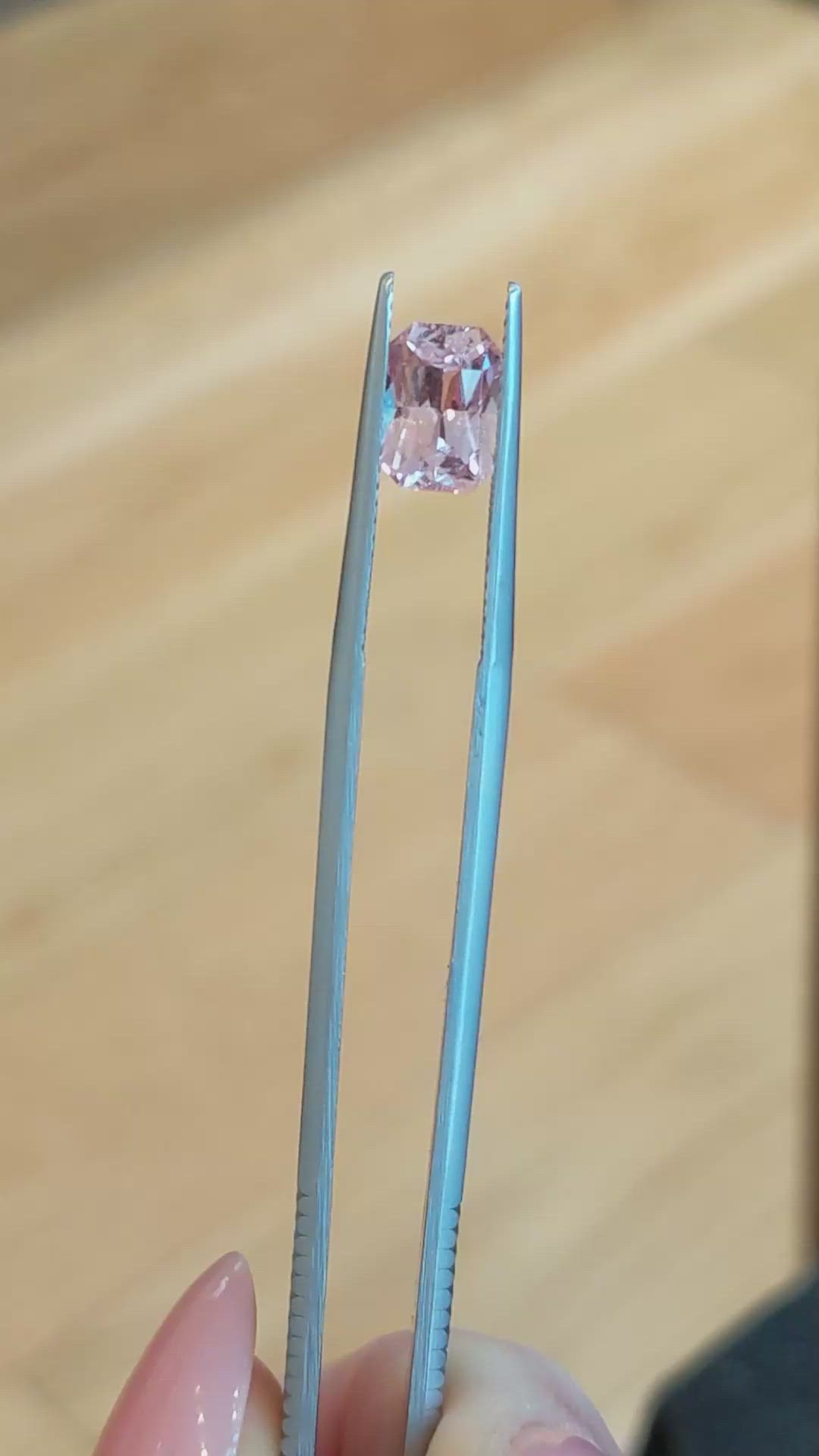 1.94 Ct. Pink Sapphire from Ceylon (Sri Lanka) Size Video