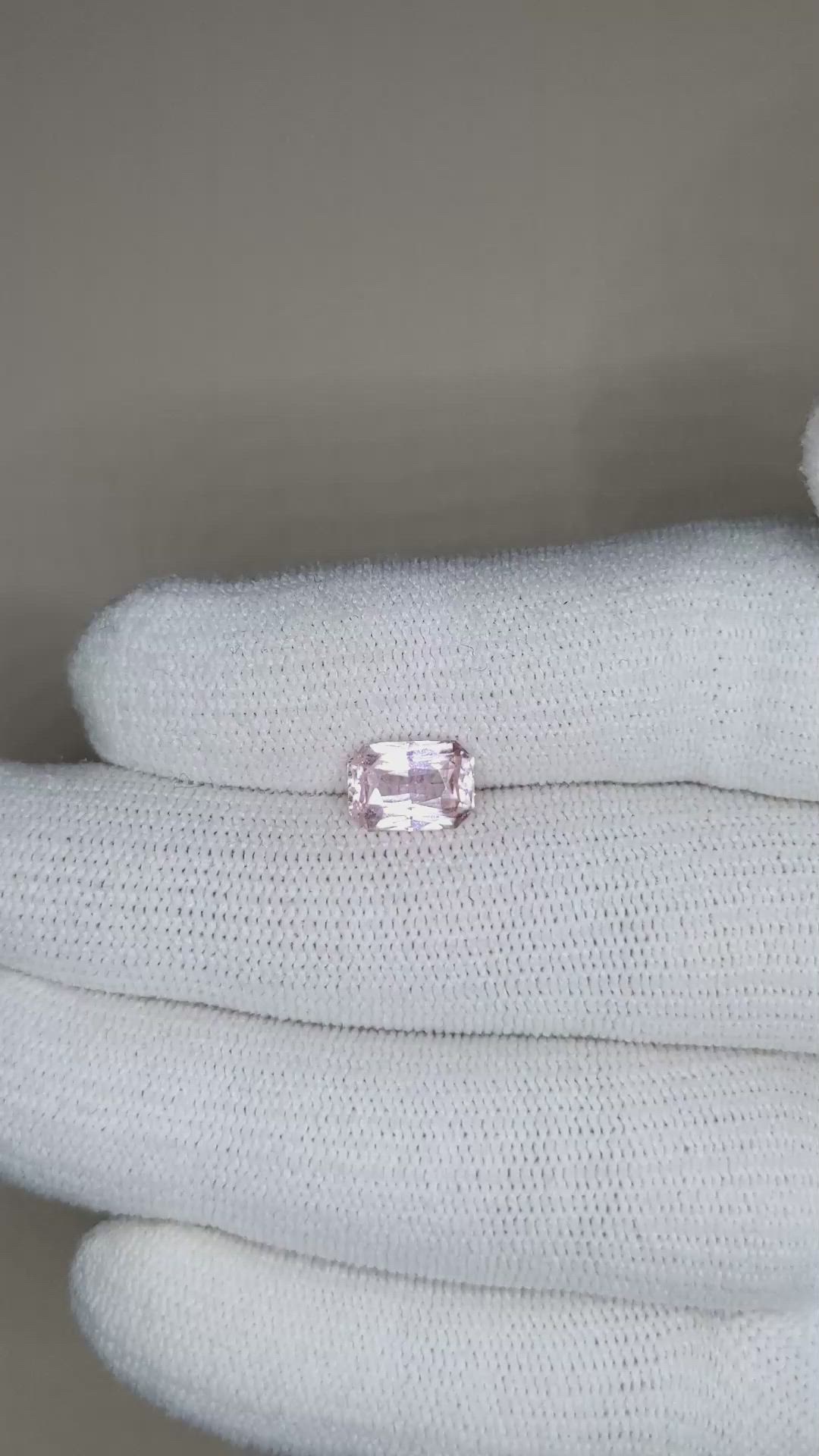 2.23 Ct. Pink Sapphire from Ceylon (Sri Lanka) Size Video