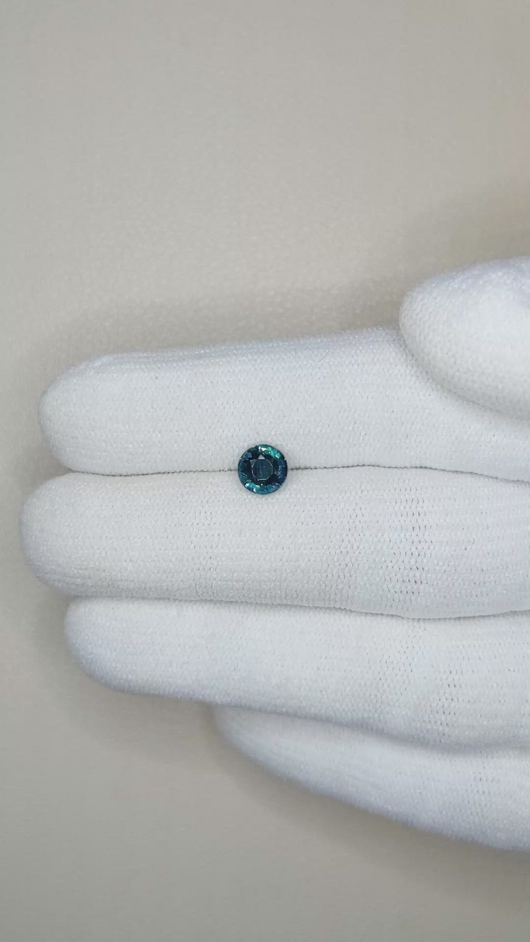 0.99 Ct. Bluish Green Sapphire from Ceylon (Sri Lanka) Size Video