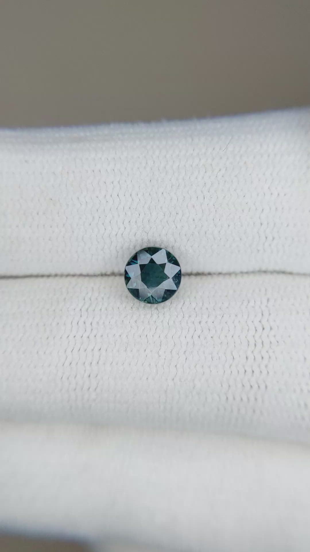0.99 Ct. Bluish Green Sapphire from Ceylon (Sri Lanka) Size Video