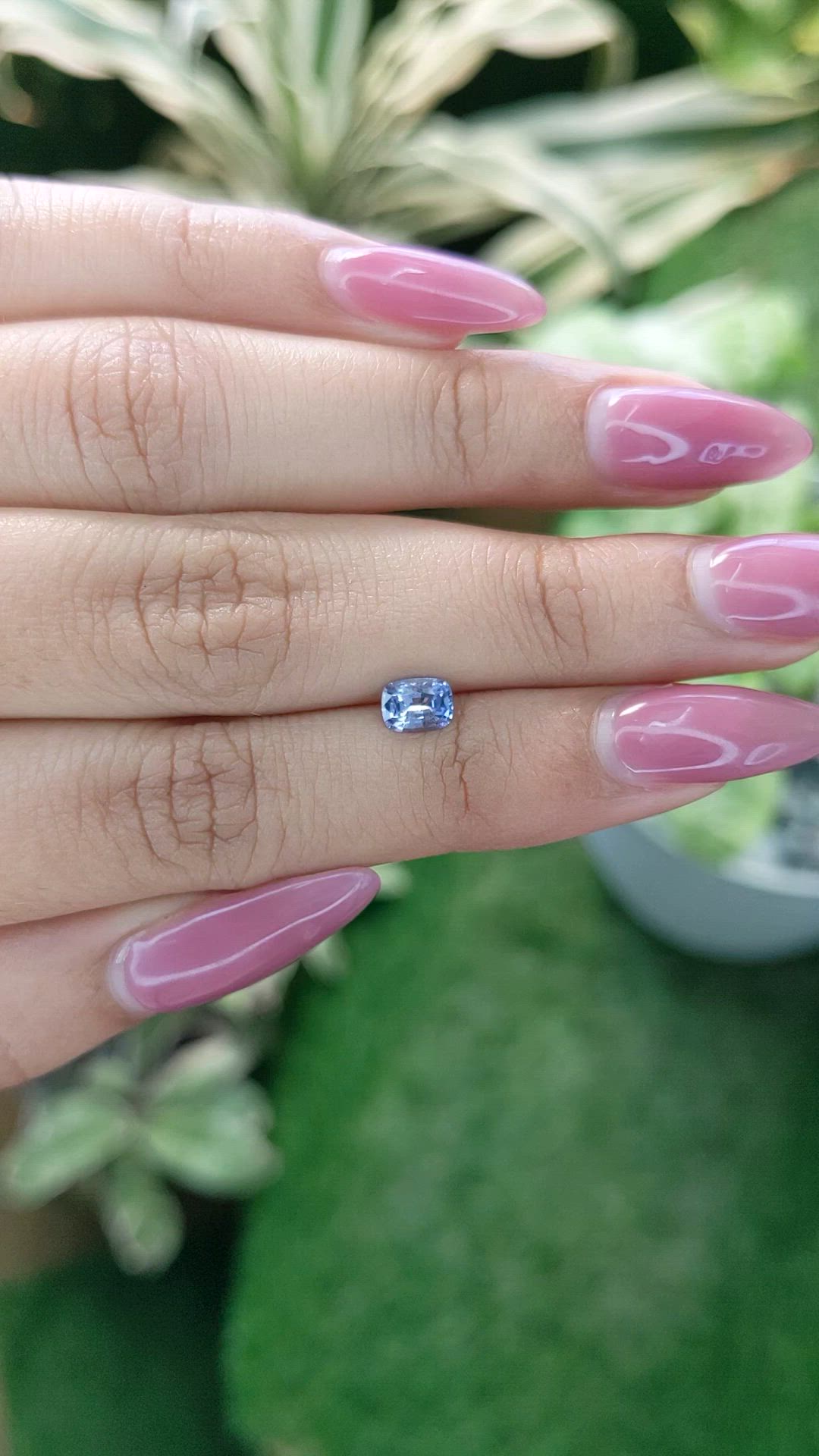 0.66 Ct. Blue Sapphire from Ceylon (Sri Lanka) Size Video