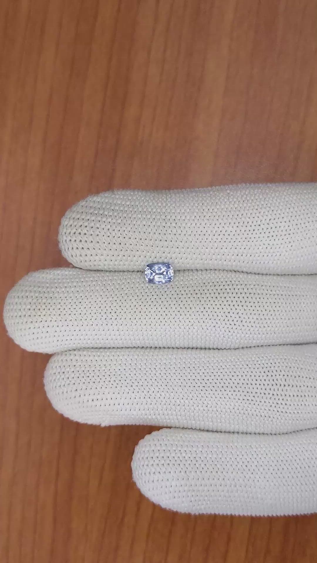 0.66 Ct. Blue Sapphire from Ceylon (Sri Lanka) Size Video