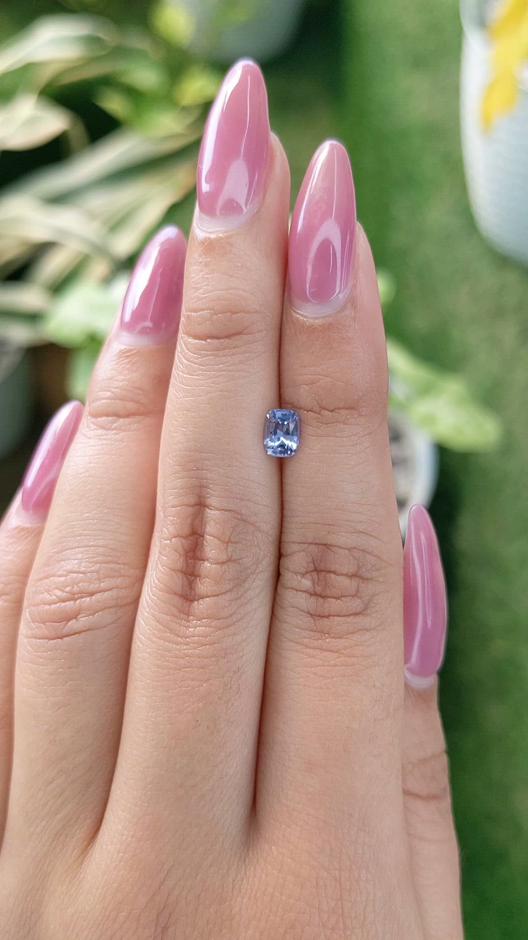 0.66 Ct. Blue Sapphire from Ceylon (Sri Lanka) Size Video