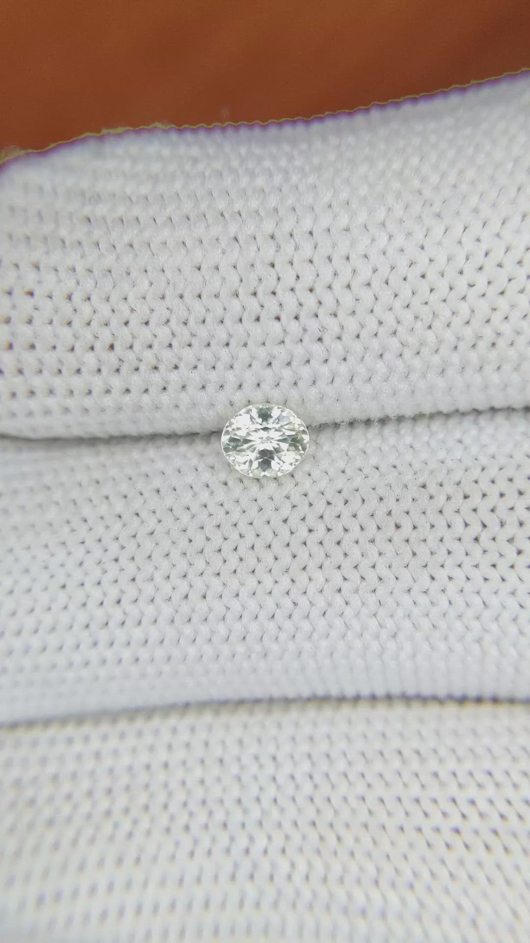 0.44 Ct. Yellow Sapphire from Ceylon (Sri Lanka) Size Video
