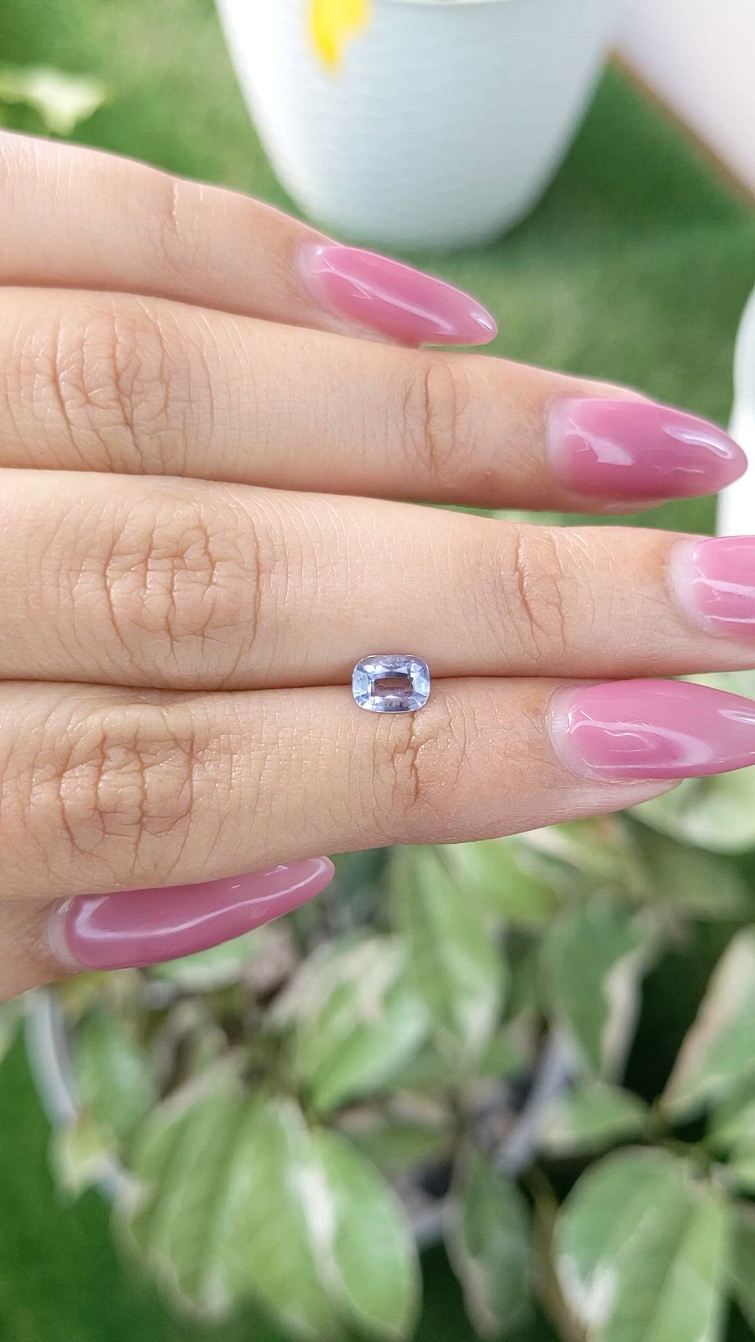 0.64 Ct. Blue Sapphire from Ceylon (Sri Lanka) Size Video