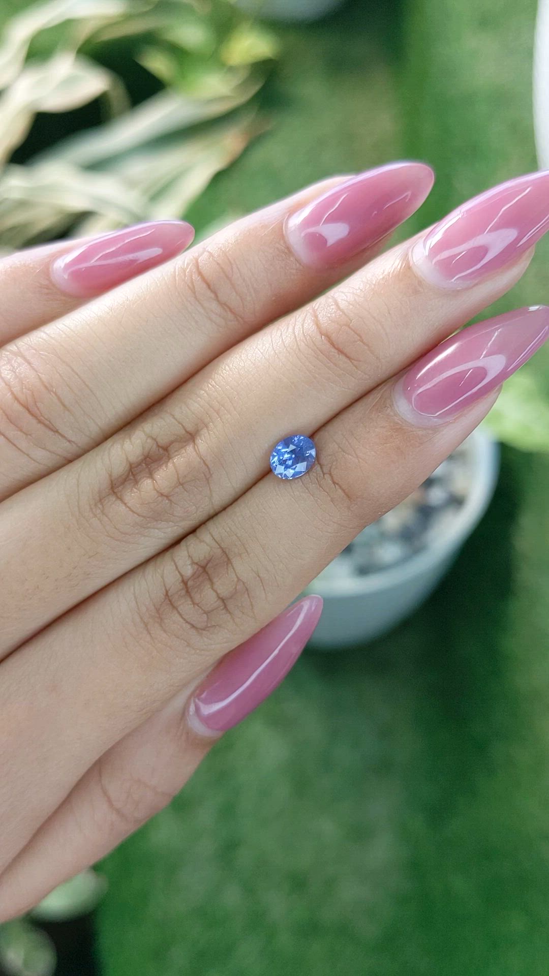 0.82 Ct. Blue Sapphire from Ceylon (Sri Lanka) Size Video