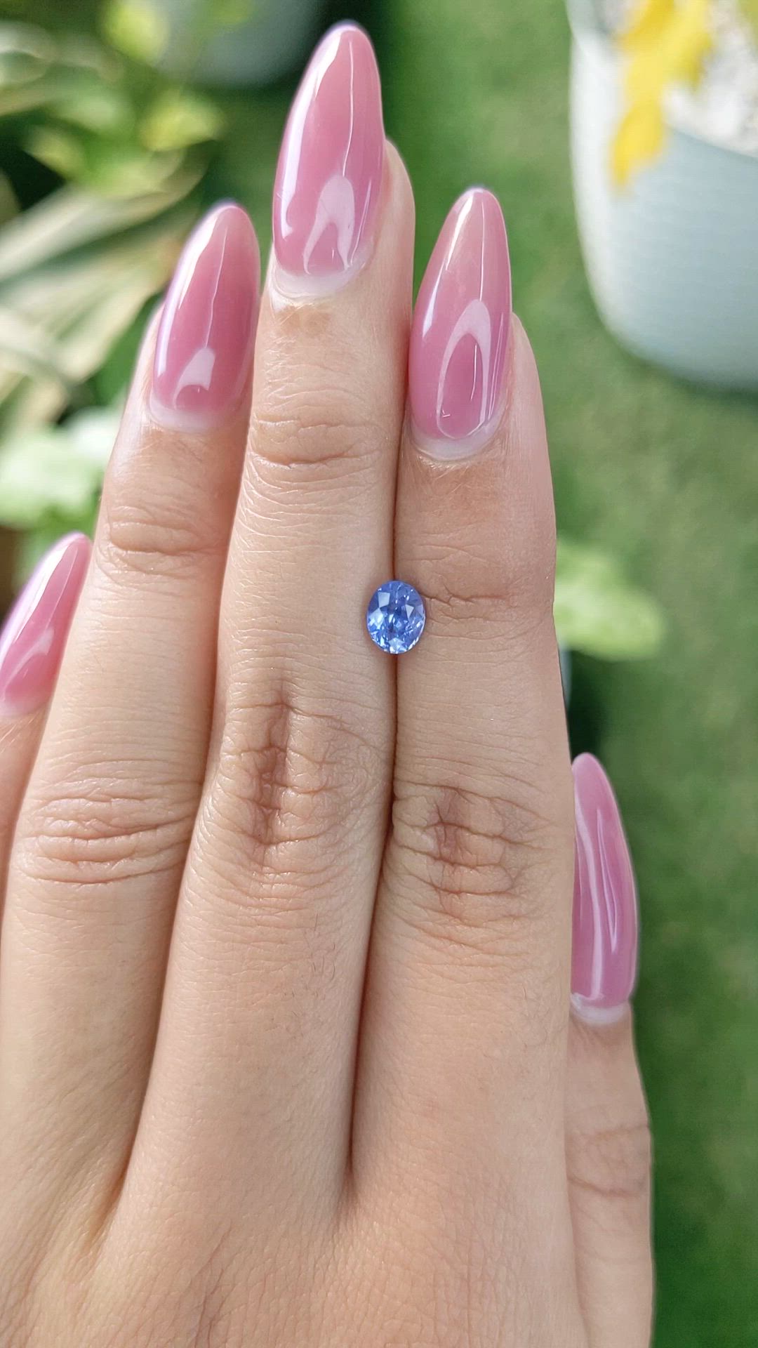 0.82 Ct. Blue Sapphire from Ceylon (Sri Lanka) Size Video
