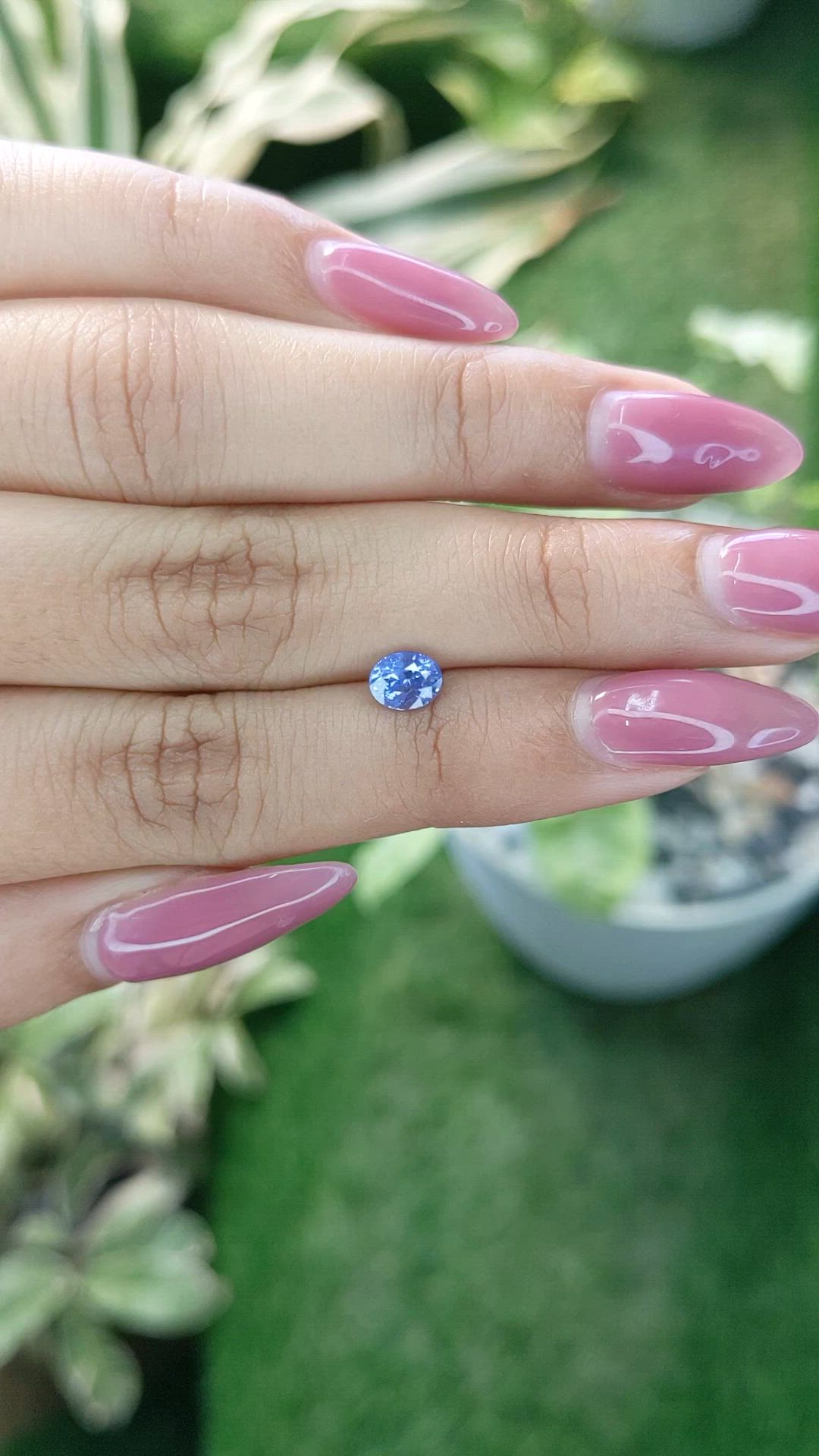 0.82 Ct. Blue Sapphire from Ceylon (Sri Lanka) Size Video