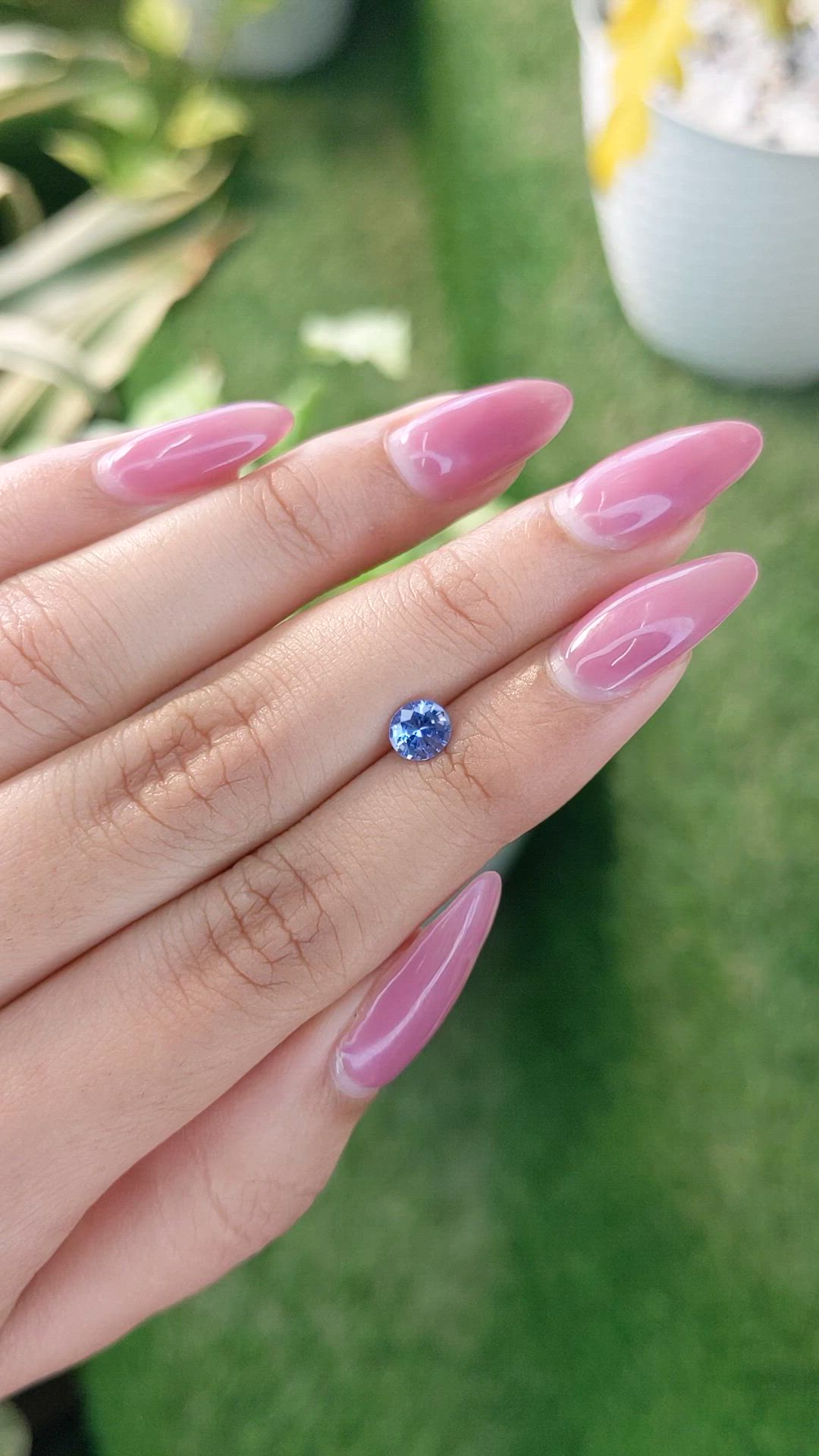 0.71 Ct. Blue Sapphire from Ceylon (Sri Lanka) Size Video