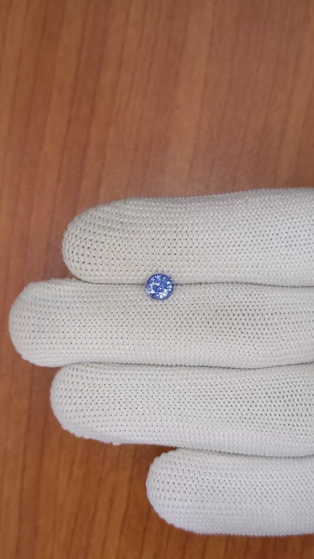 0.71 Ct. Blue Sapphire from Ceylon (Sri Lanka) Size Video