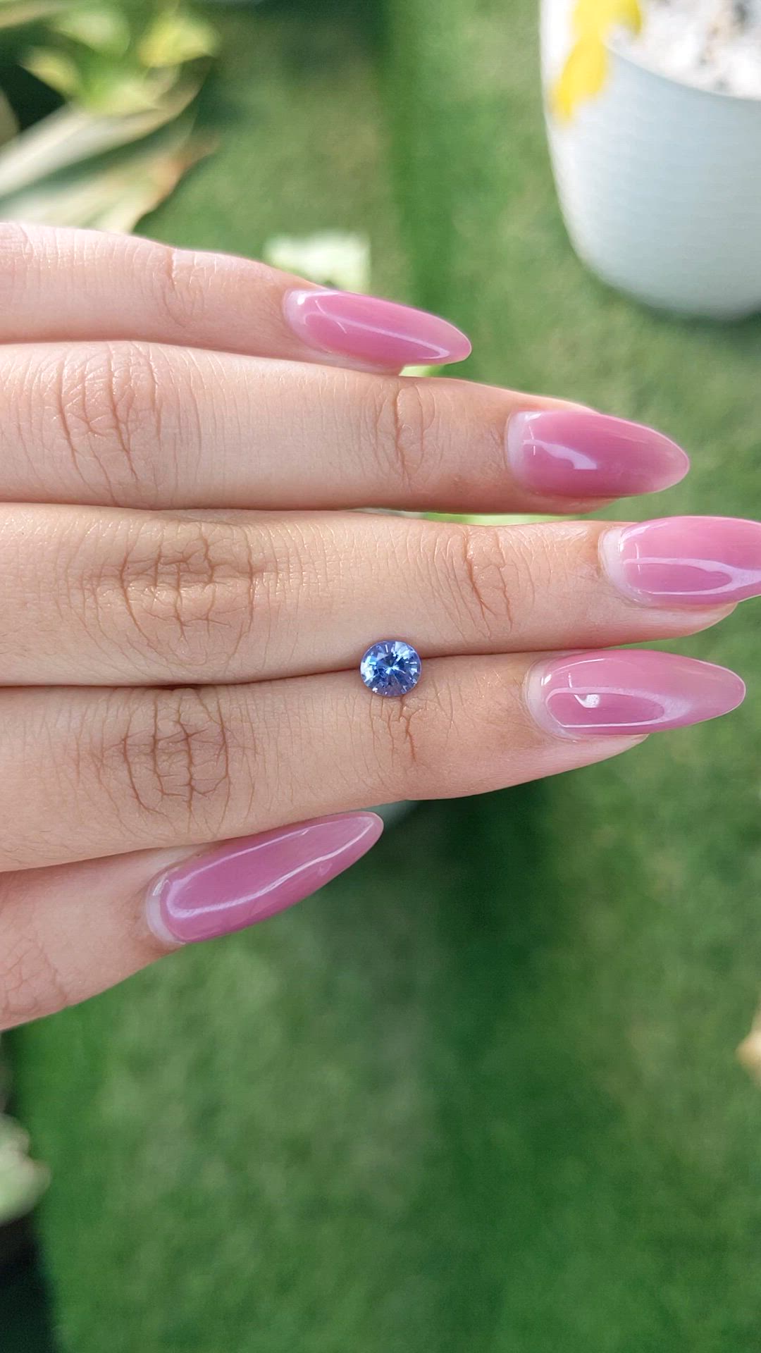 0.71 Ct. Blue Sapphire from Ceylon (Sri Lanka) Size Video