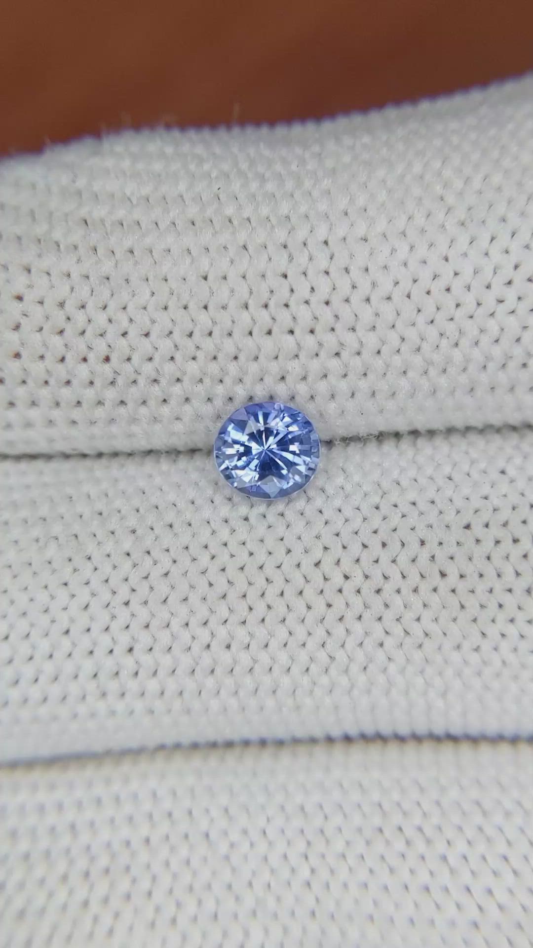 0.71 Ct. Blue Sapphire from Ceylon (Sri Lanka) Size Video