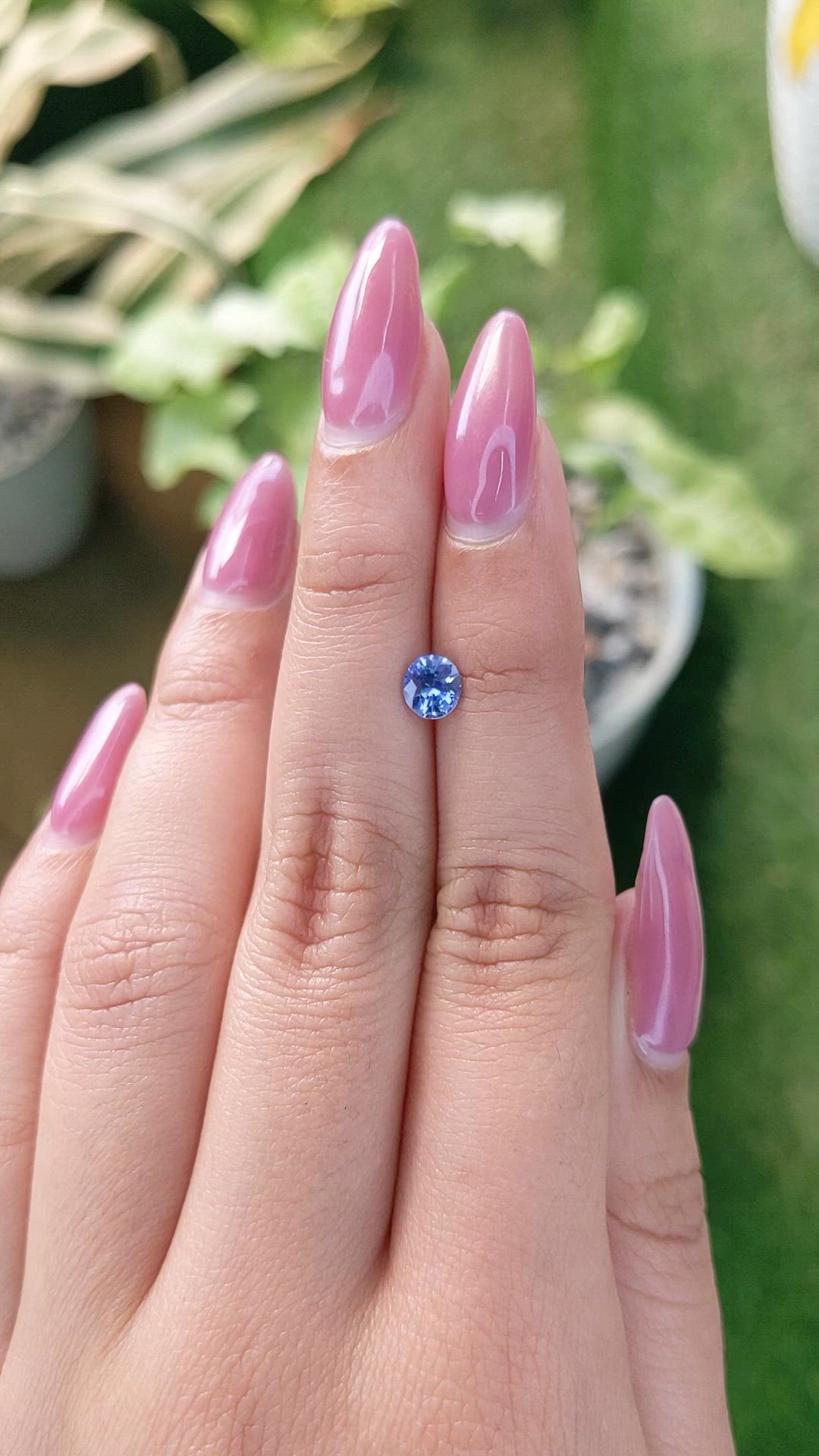 0.71 Ct. Blue Sapphire from Ceylon (Sri Lanka) Size Video