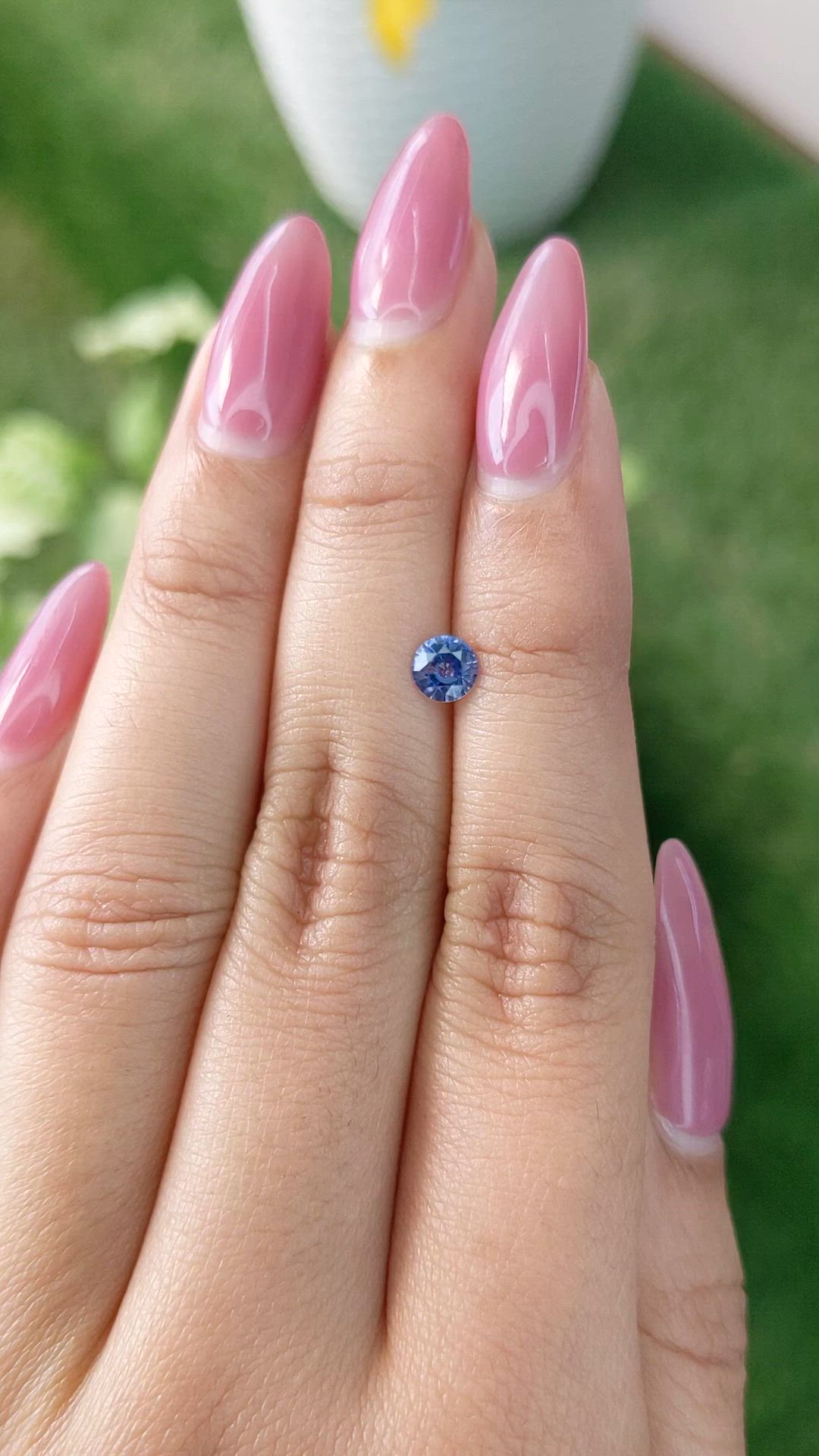 0.47 Ct. Blue Sapphire from Ceylon (Sri Lanka) Size Video