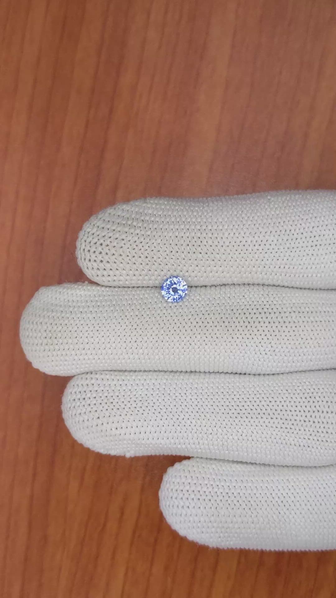 0.47 Ct. Blue Sapphire from Ceylon (Sri Lanka) Size Video