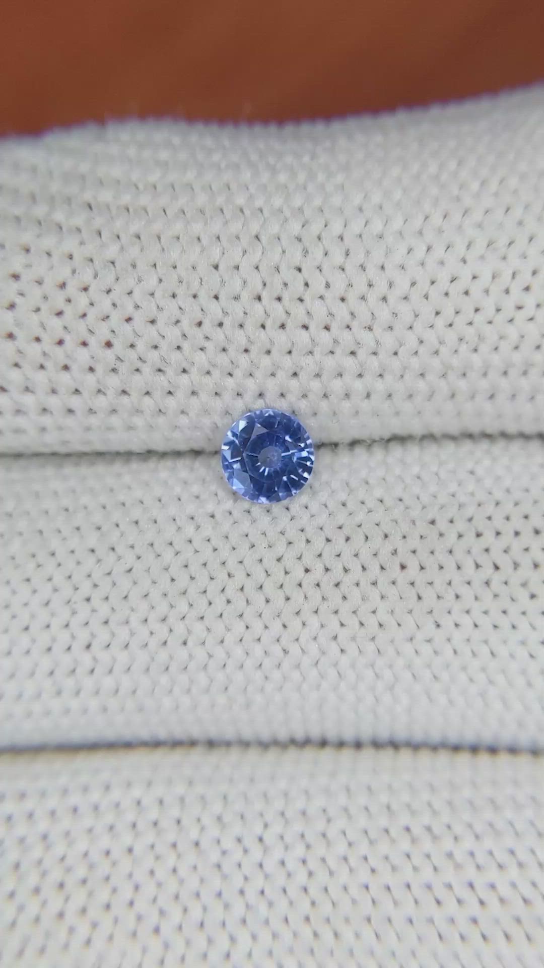 0.47 Ct. Blue Sapphire from Ceylon (Sri Lanka) Size Video