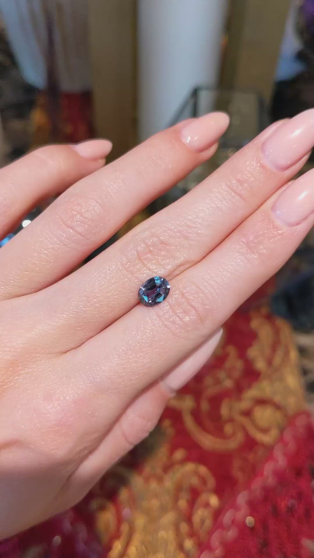 1.60 Ct. Bluish Green Sapphire from Africa Size Video