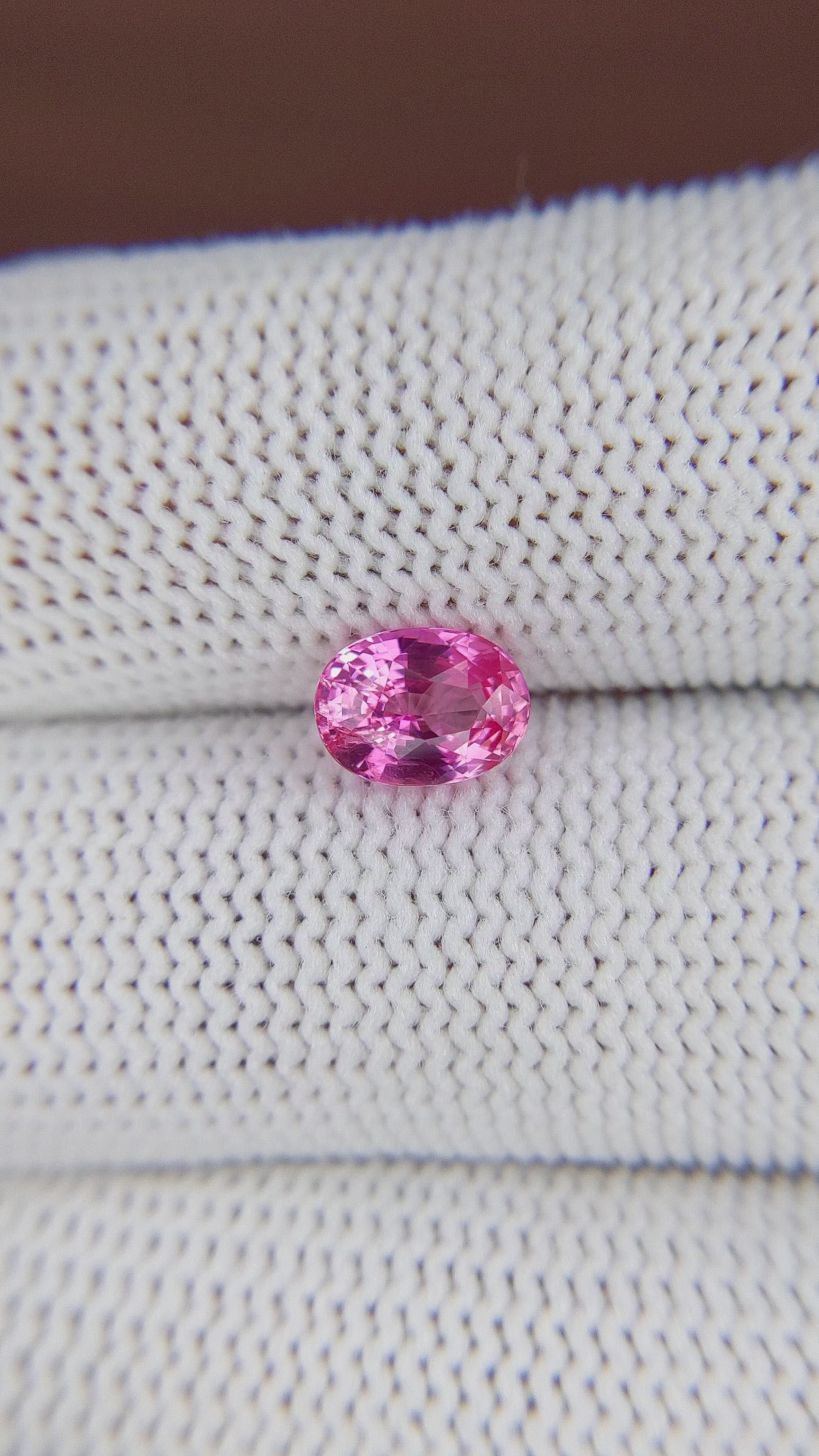 1.54 Ct. Pink Sapphire from Africa Size Video