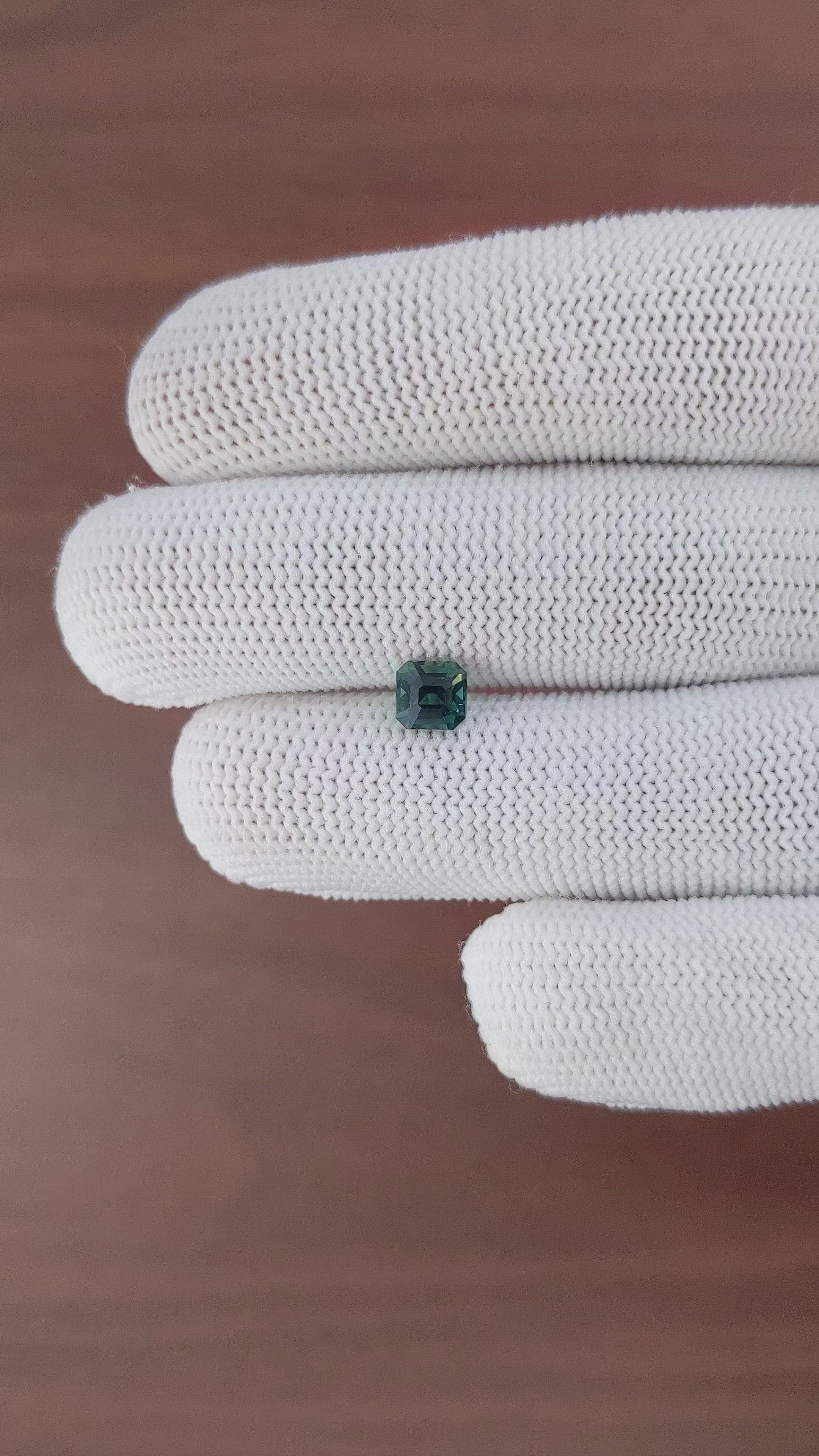 1.07 Ct. Bluish Green Sapphire from Africa Size Video