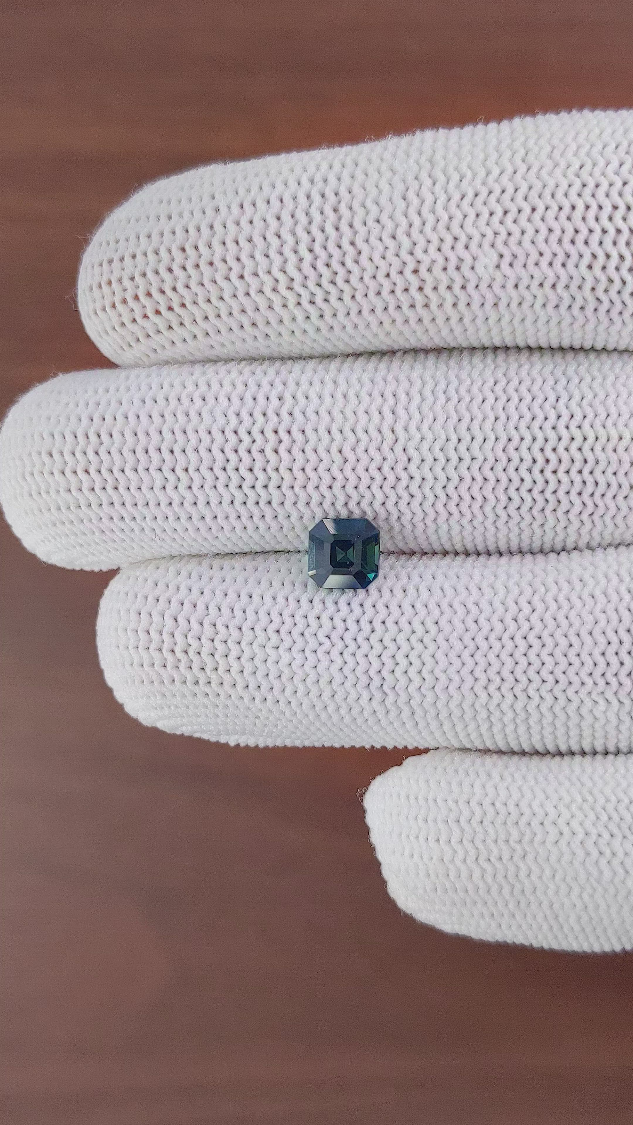1.13 Ct. Bluish Green Sapphire from Africa Size Video