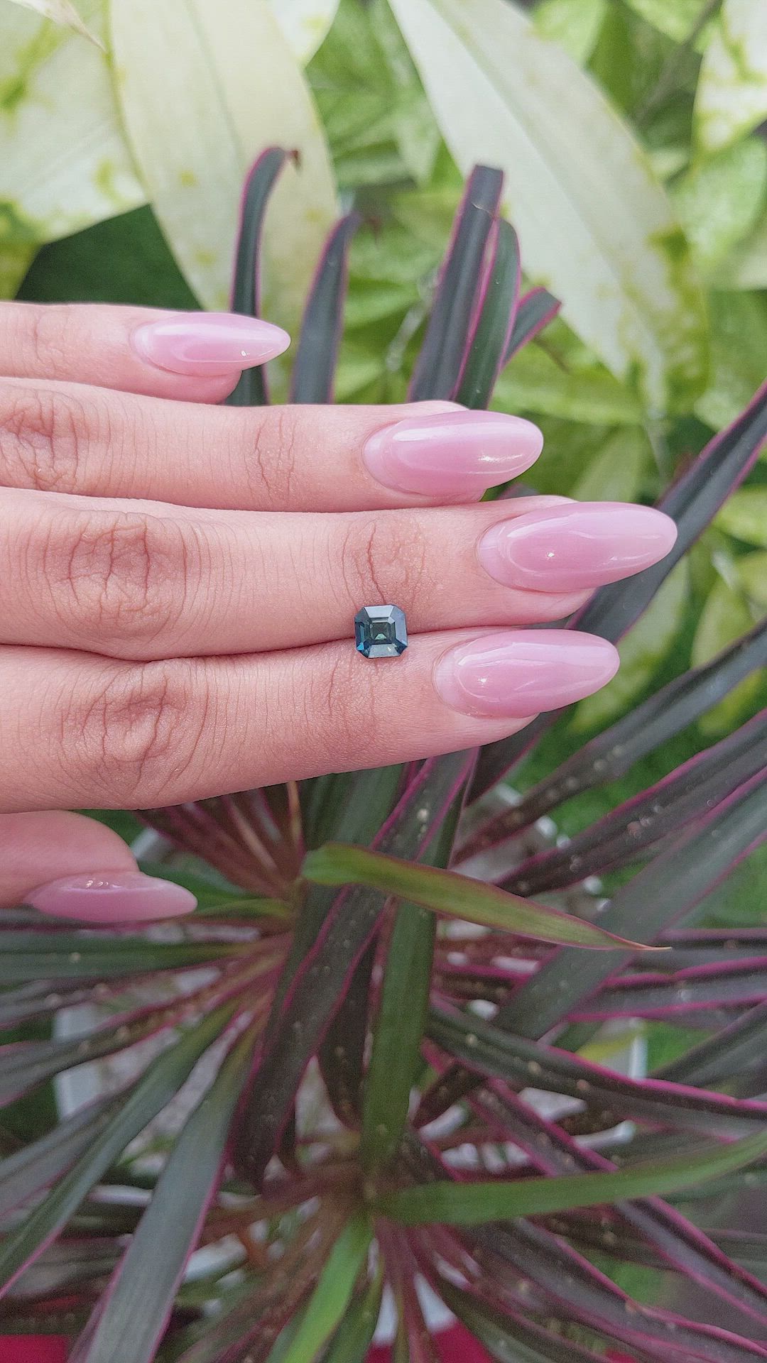 1.13 Ct. Bluish Green Sapphire from Africa Size Video