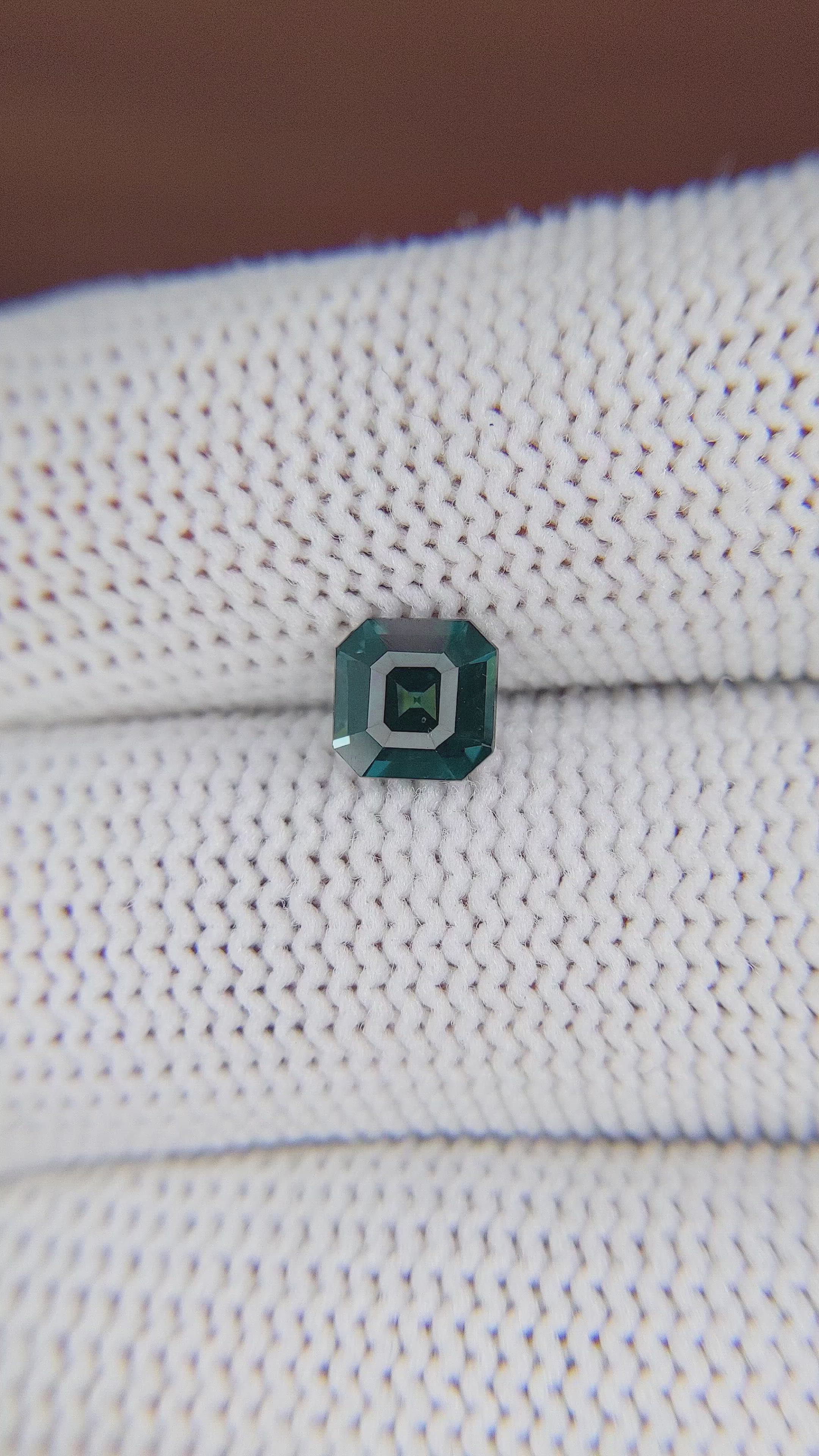 1.13 Ct. Bluish Green Sapphire from Africa Size Video