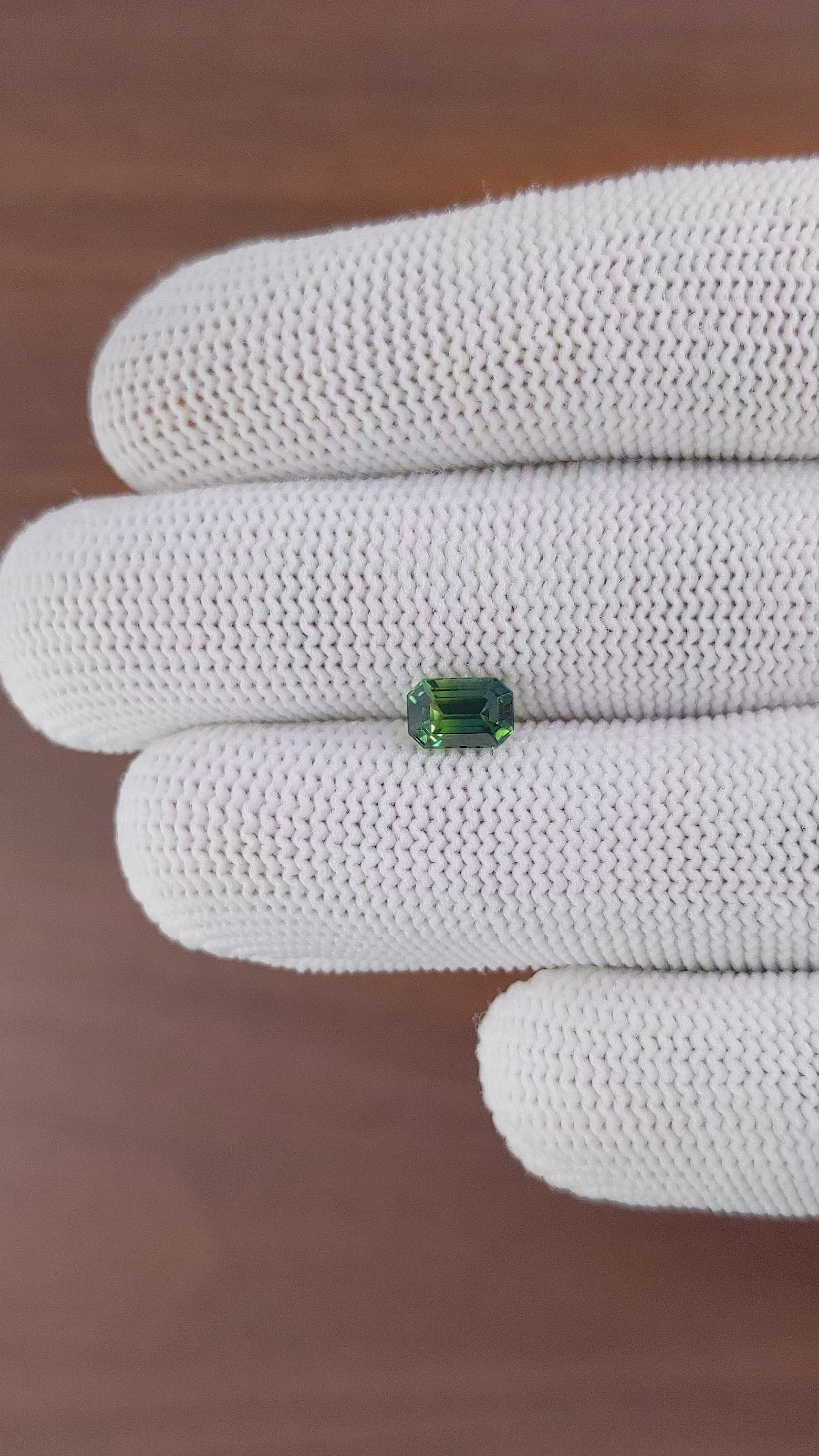 1.14 Ct. Yellowish Green Sapphire from Africa Size Video