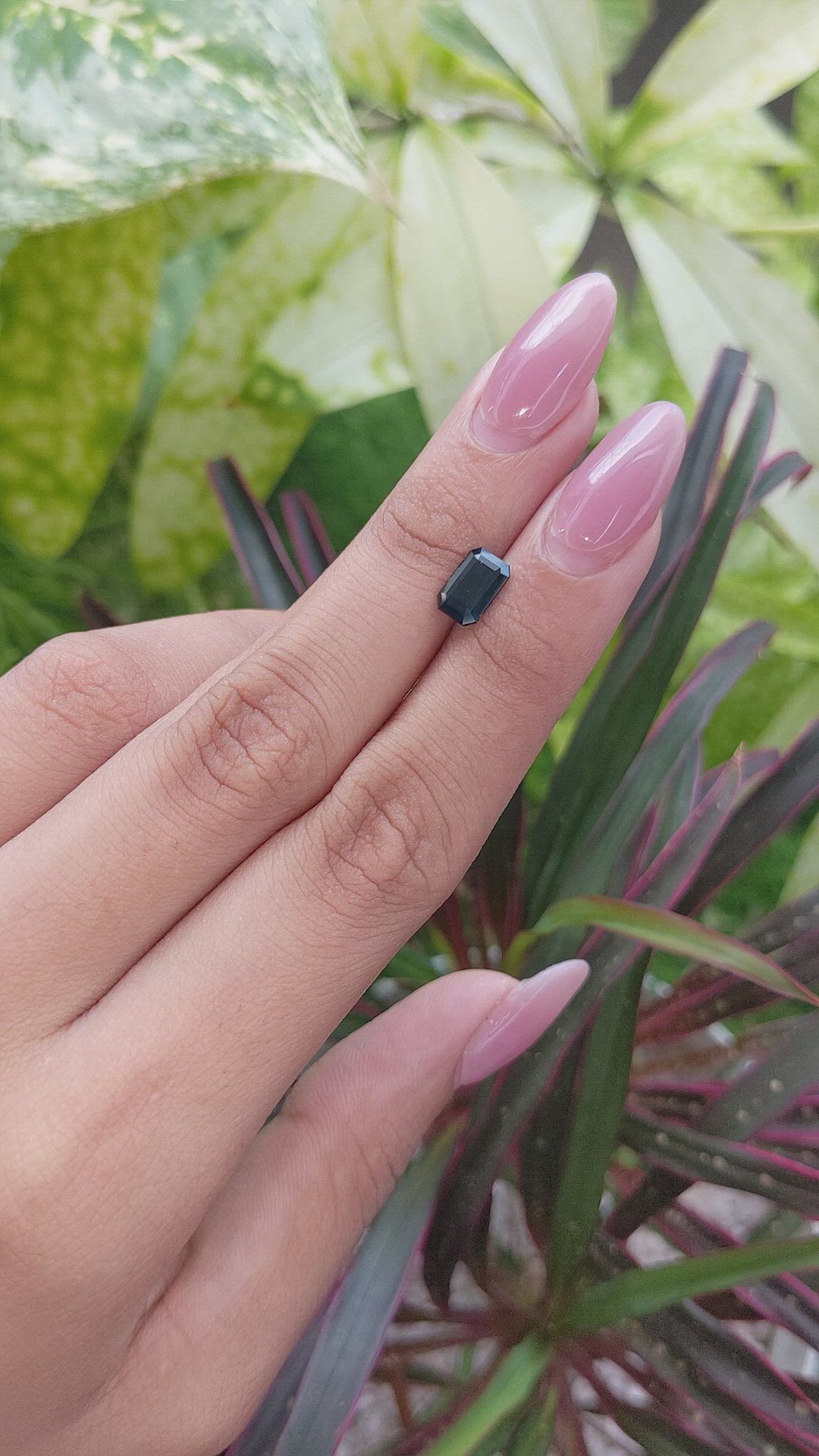 1.60 Ct. Bluish Green Sapphire from Africa Size Video