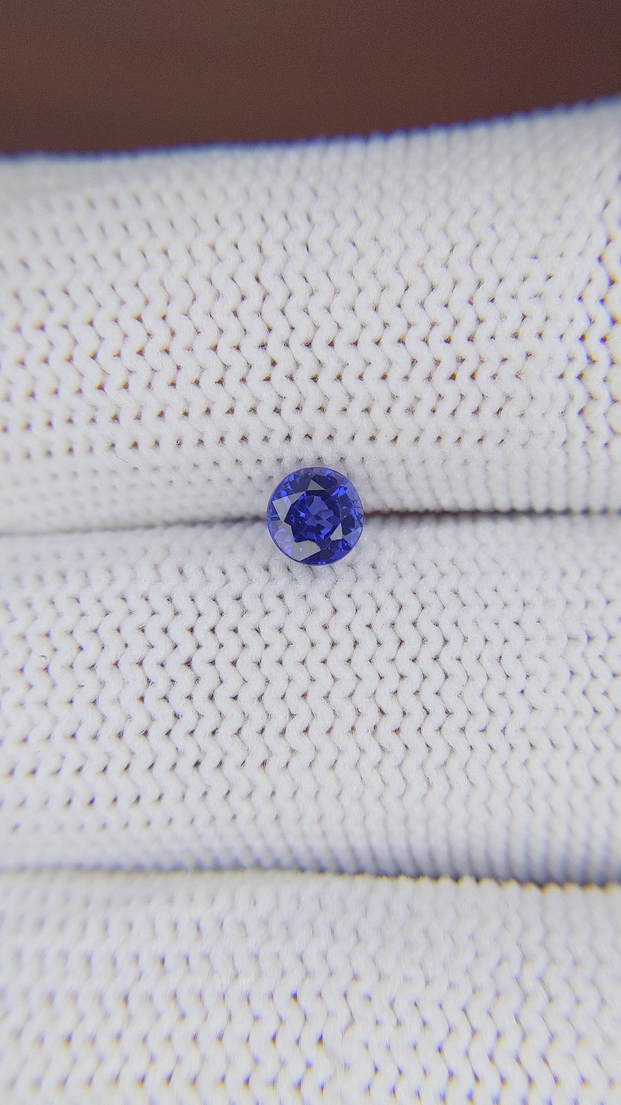 0.54 Ct. Color Change Sapphire from Ceylon (Sri Lanka) Size Video