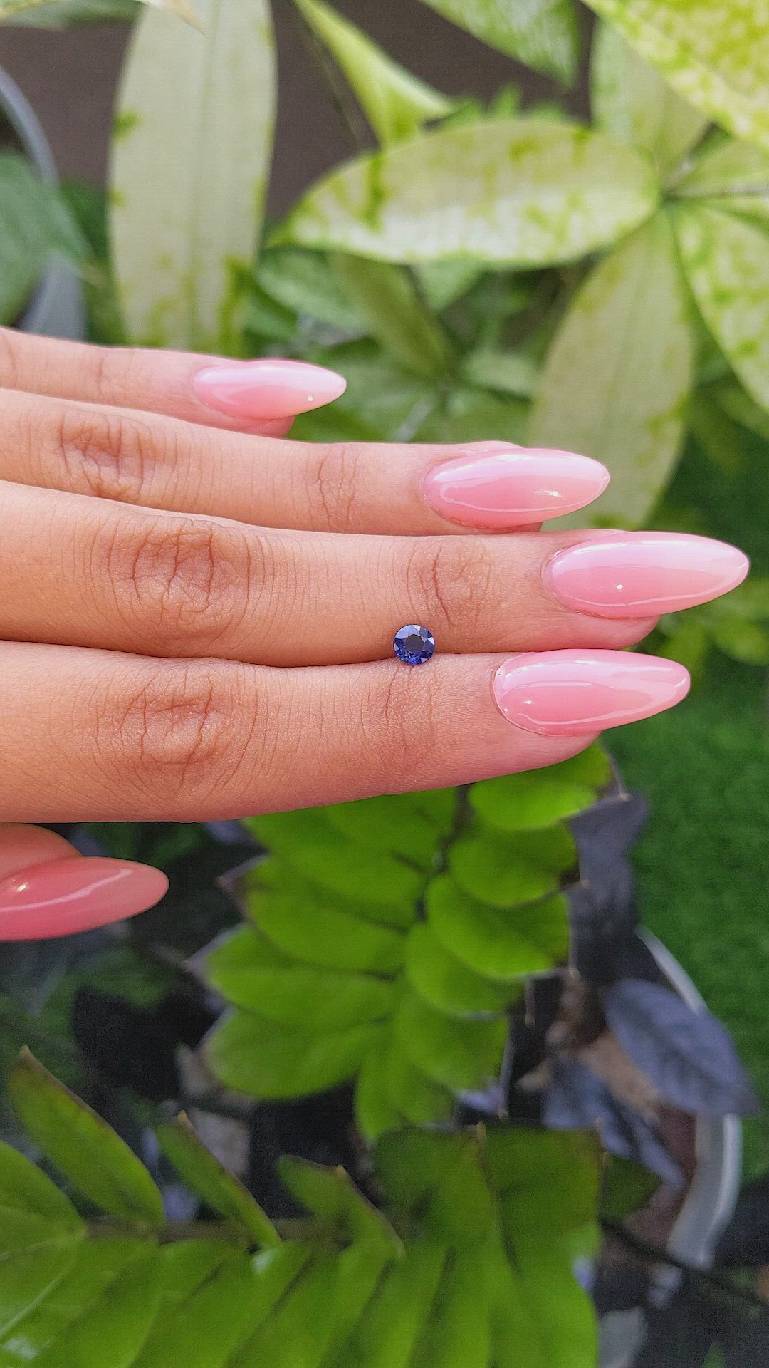 0.54 Ct. Color Change Sapphire from Ceylon (Sri Lanka) Size Video