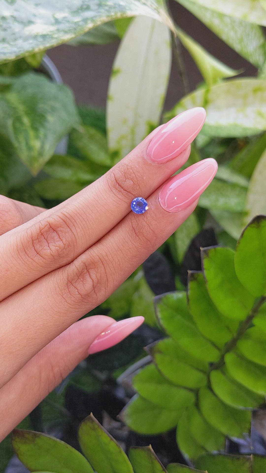 0.65 Ct. Blue Sapphire from Ceylon (Sri Lanka) Size Video