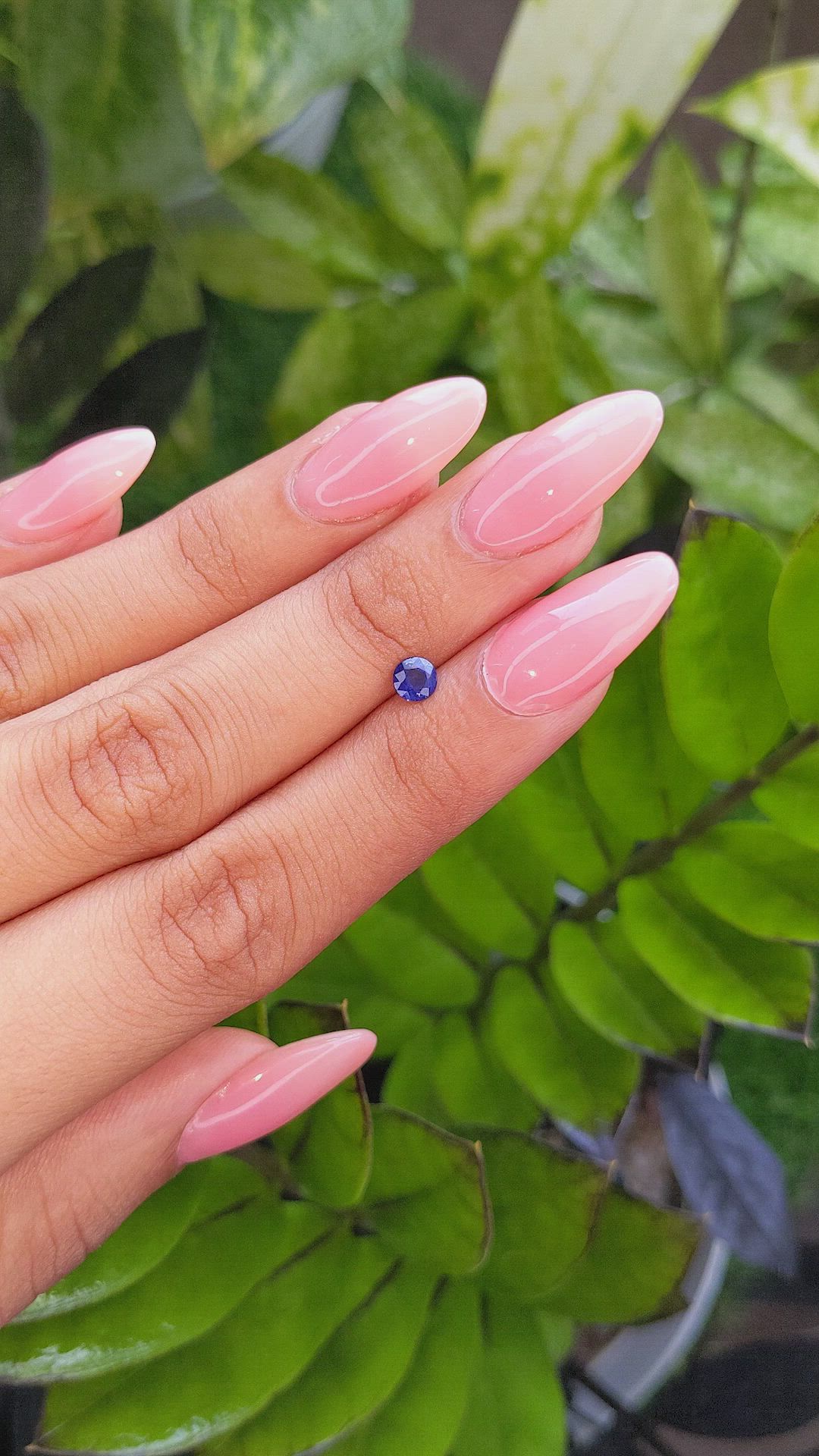 0.46 Ct. Blue Sapphire from Ceylon (Sri Lanka) Size Video
