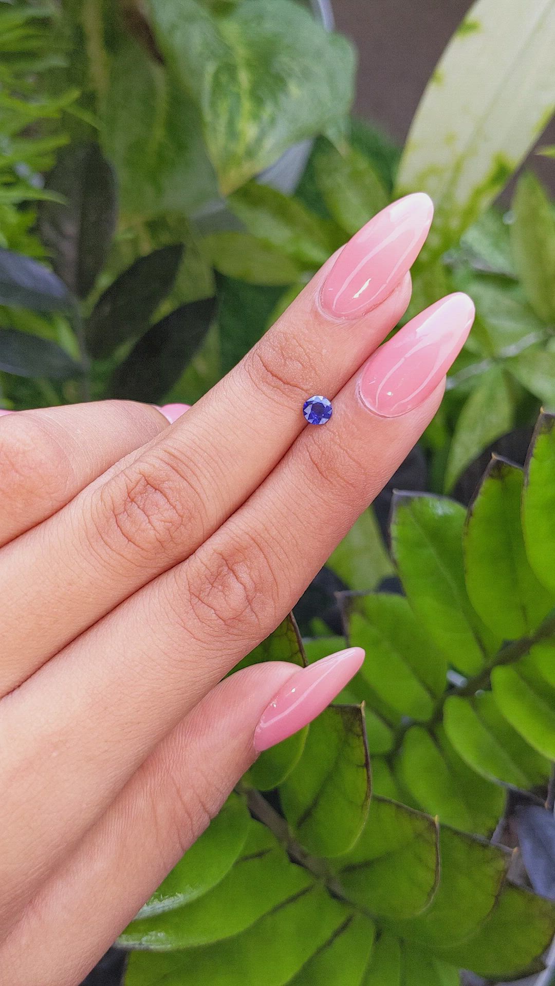 0.46 Ct. Blue Sapphire from Ceylon (Sri Lanka) Size Video