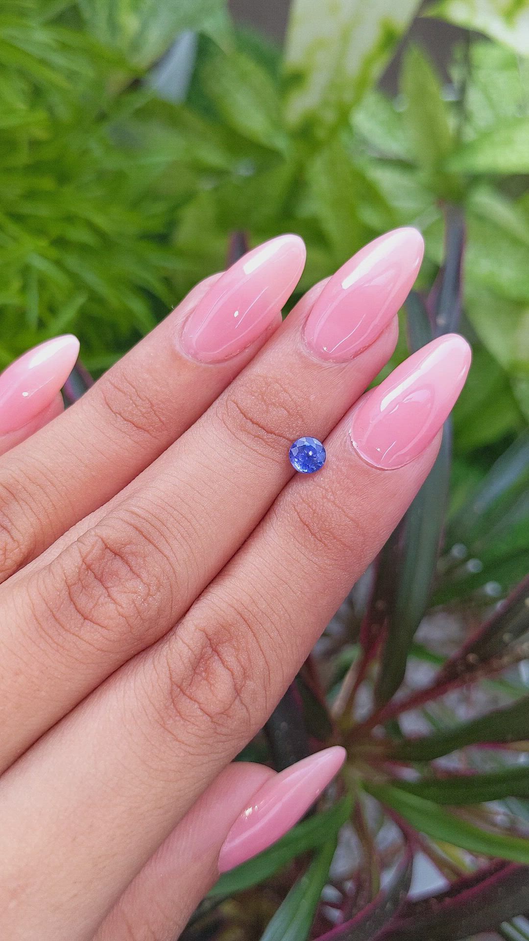 0.67 Ct. Blue Sapphire from Ceylon (Sri Lanka) Size Video