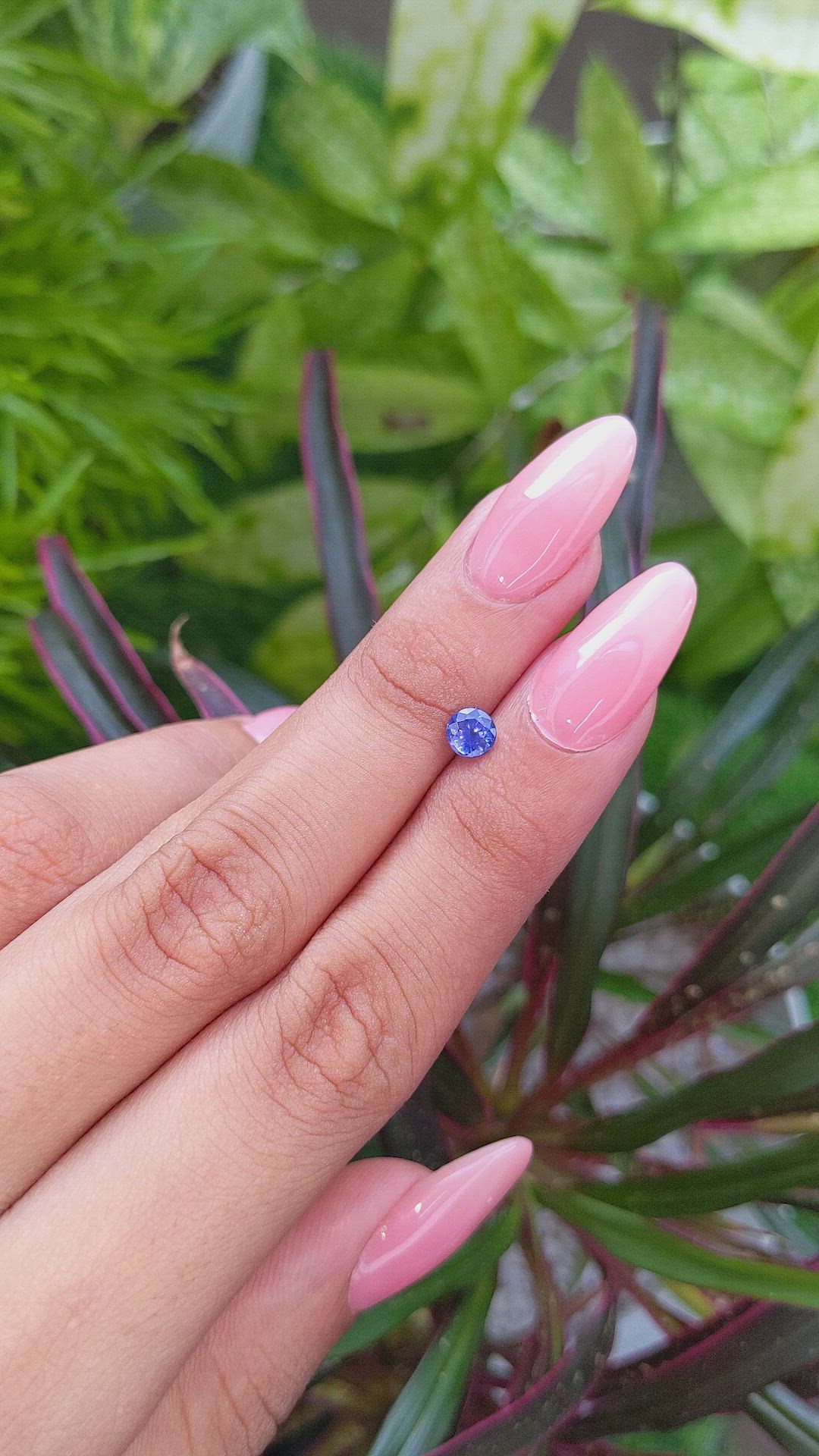 0.67 Ct. Blue Sapphire from Ceylon (Sri Lanka) Size Video