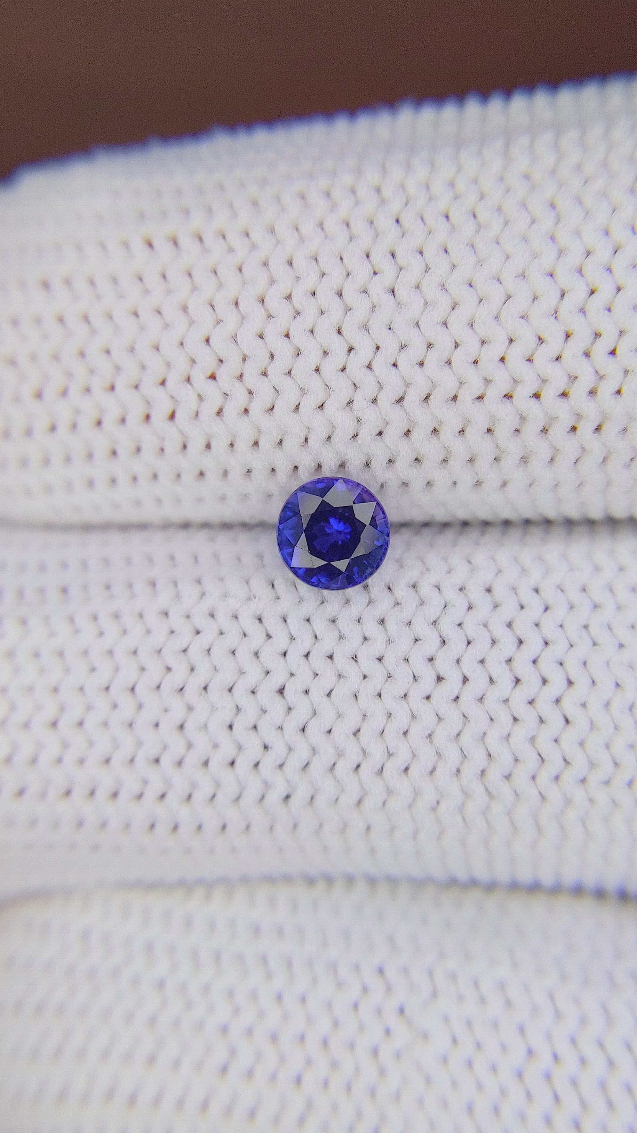 0.59 Ct. Color Change Sapphire from Ceylon (Sri Lanka) Size Video