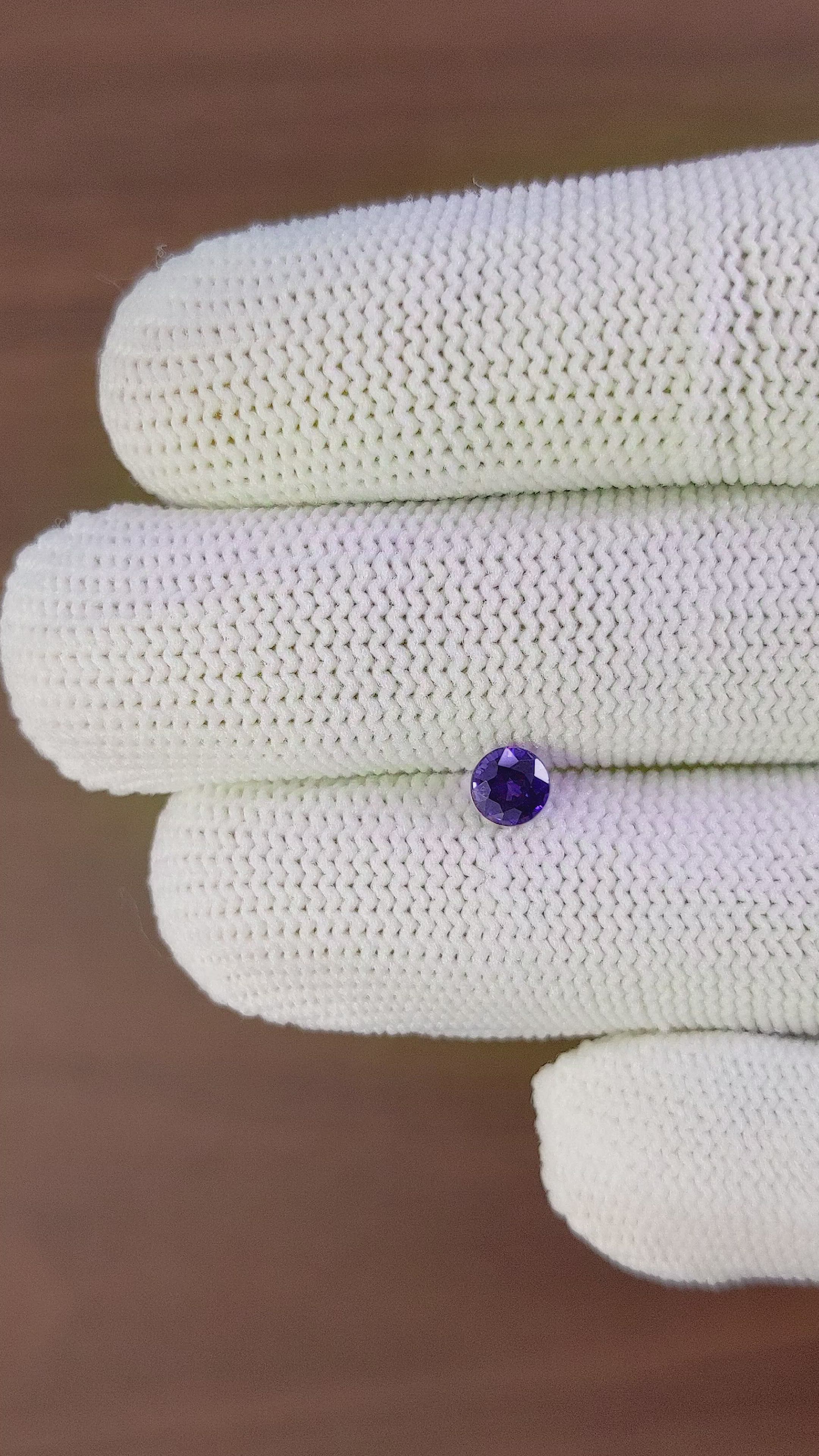 0.59 Ct. Color Change Sapphire from Ceylon (Sri Lanka) Size Video