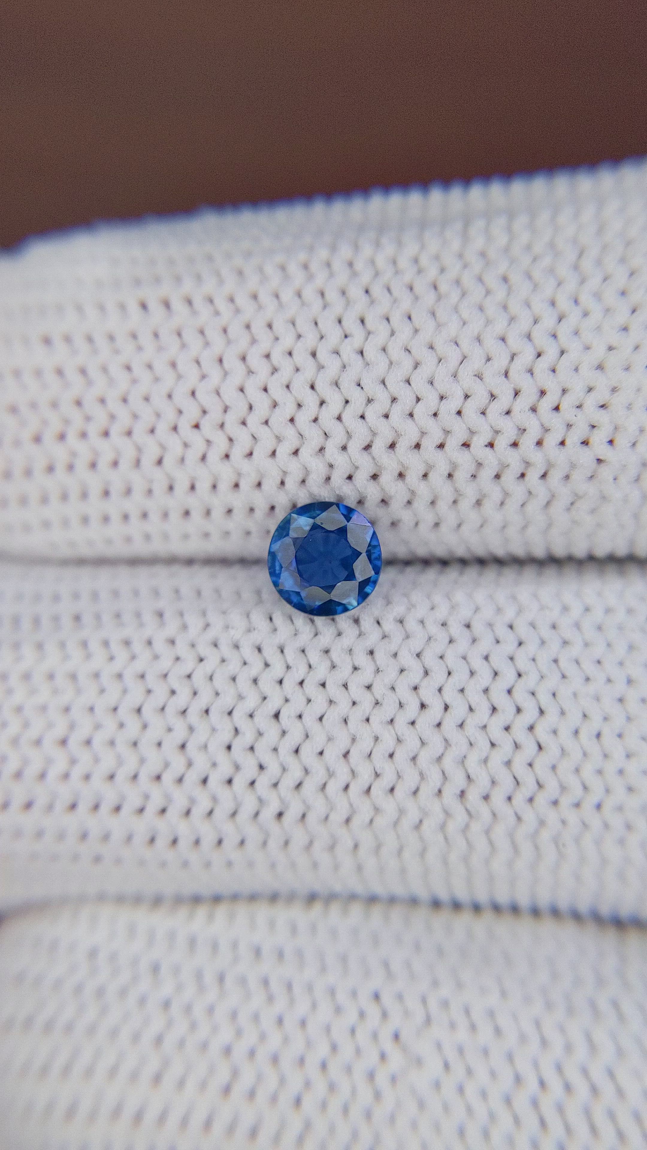 0.67 Ct. Blue Sapphire from Ceylon (Sri Lanka) Size Video