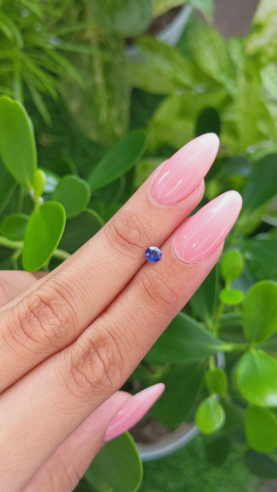 0.31 Ct. Blue Sapphire from Ceylon (Sri Lanka) Size Video