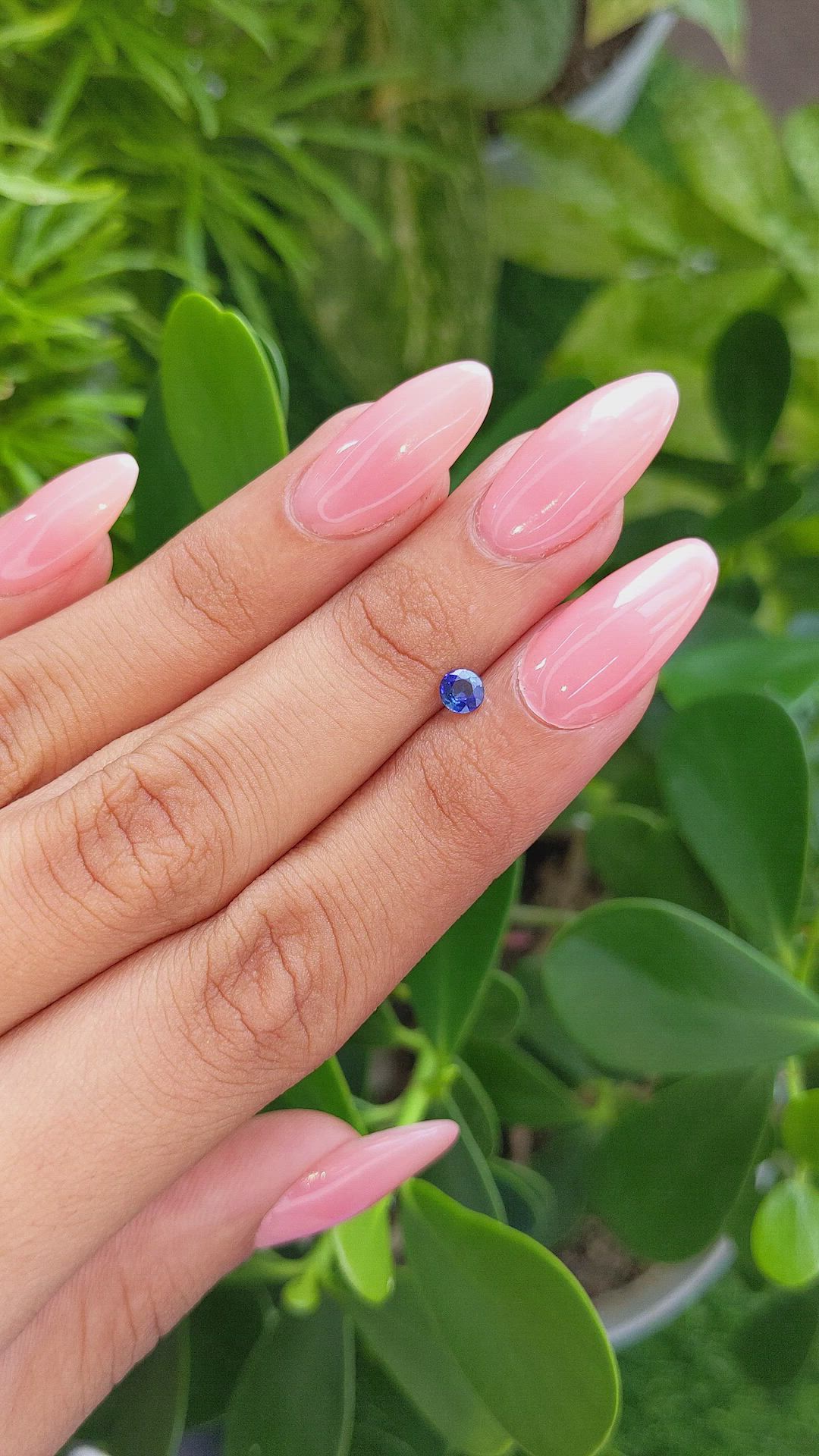 0.31 Ct. Blue Sapphire from Ceylon (Sri Lanka) Size Video