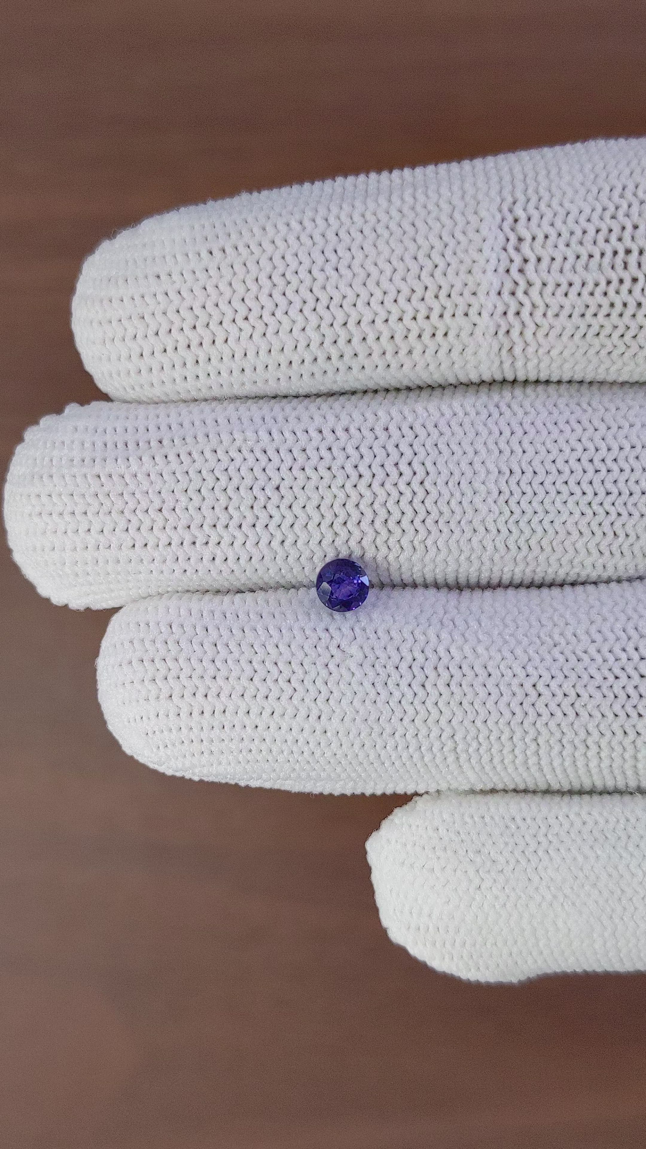 0.41 Ct. Color Change Sapphire from Ceylon (Sri Lanka) Size Video