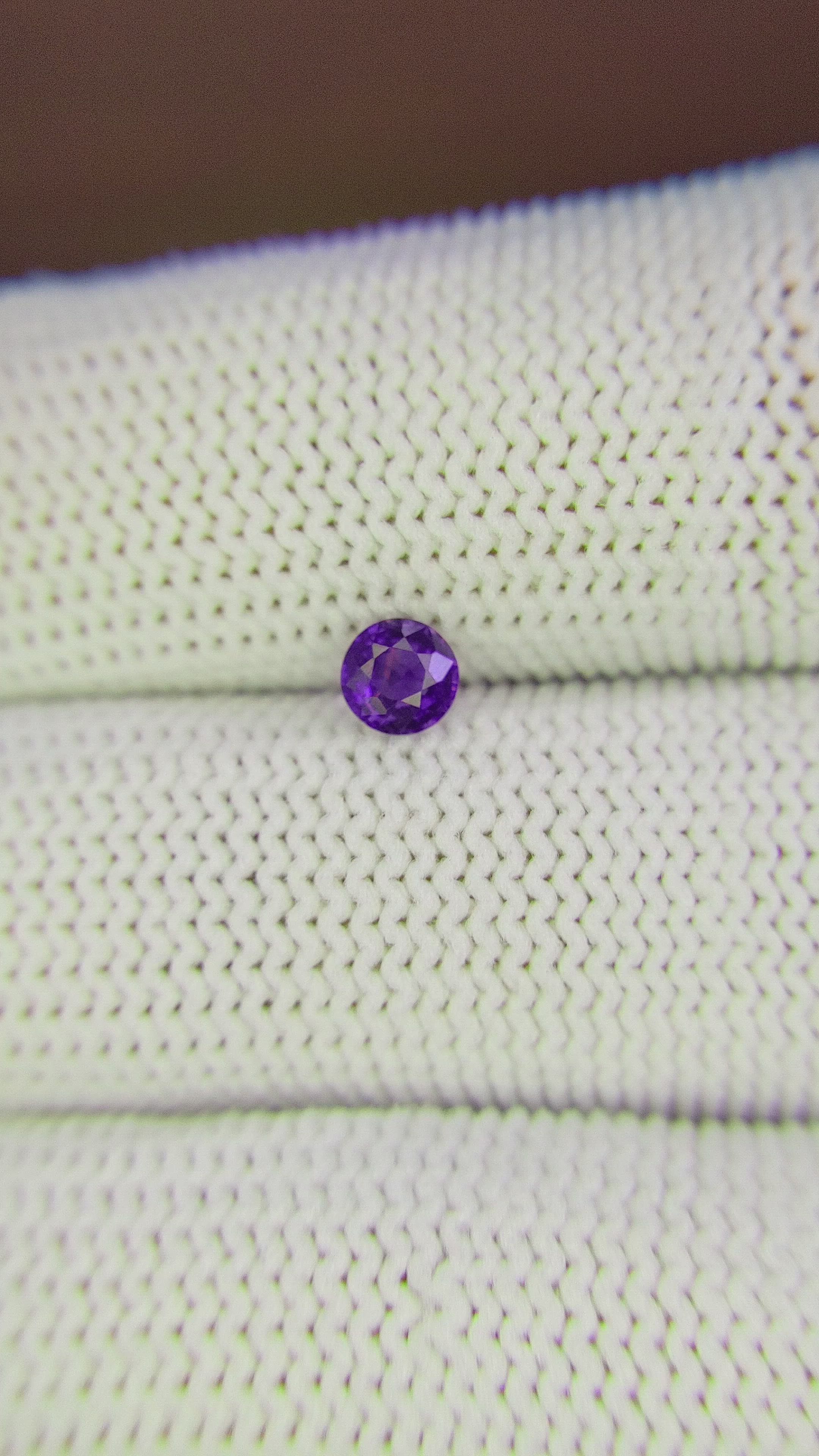 0.41 Ct. Color Change Sapphire from Ceylon (Sri Lanka) Size Video